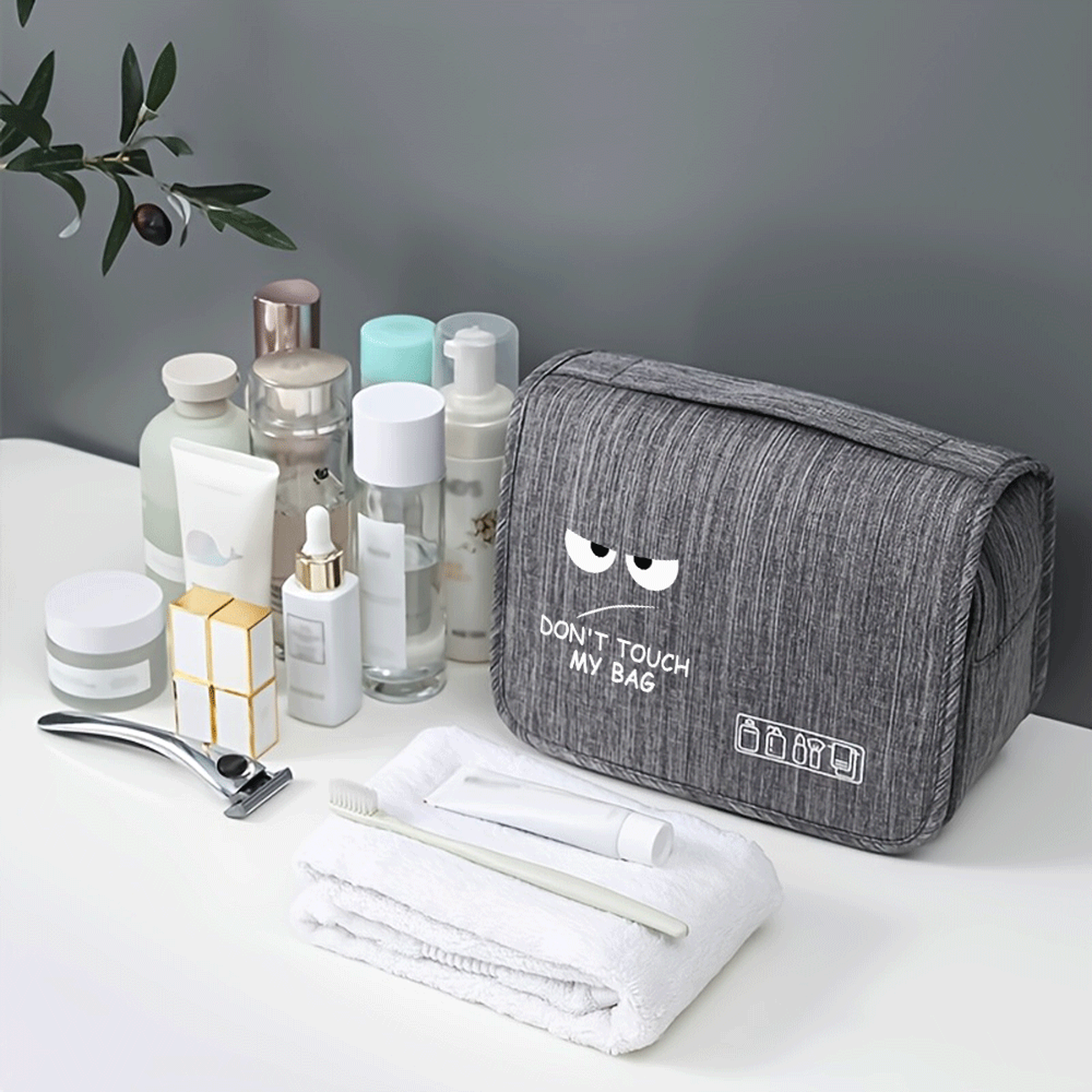 Cartoon Eye Hanging Toiletry Bag Large Capacity Travel Makeup Bag Organizer – view 10