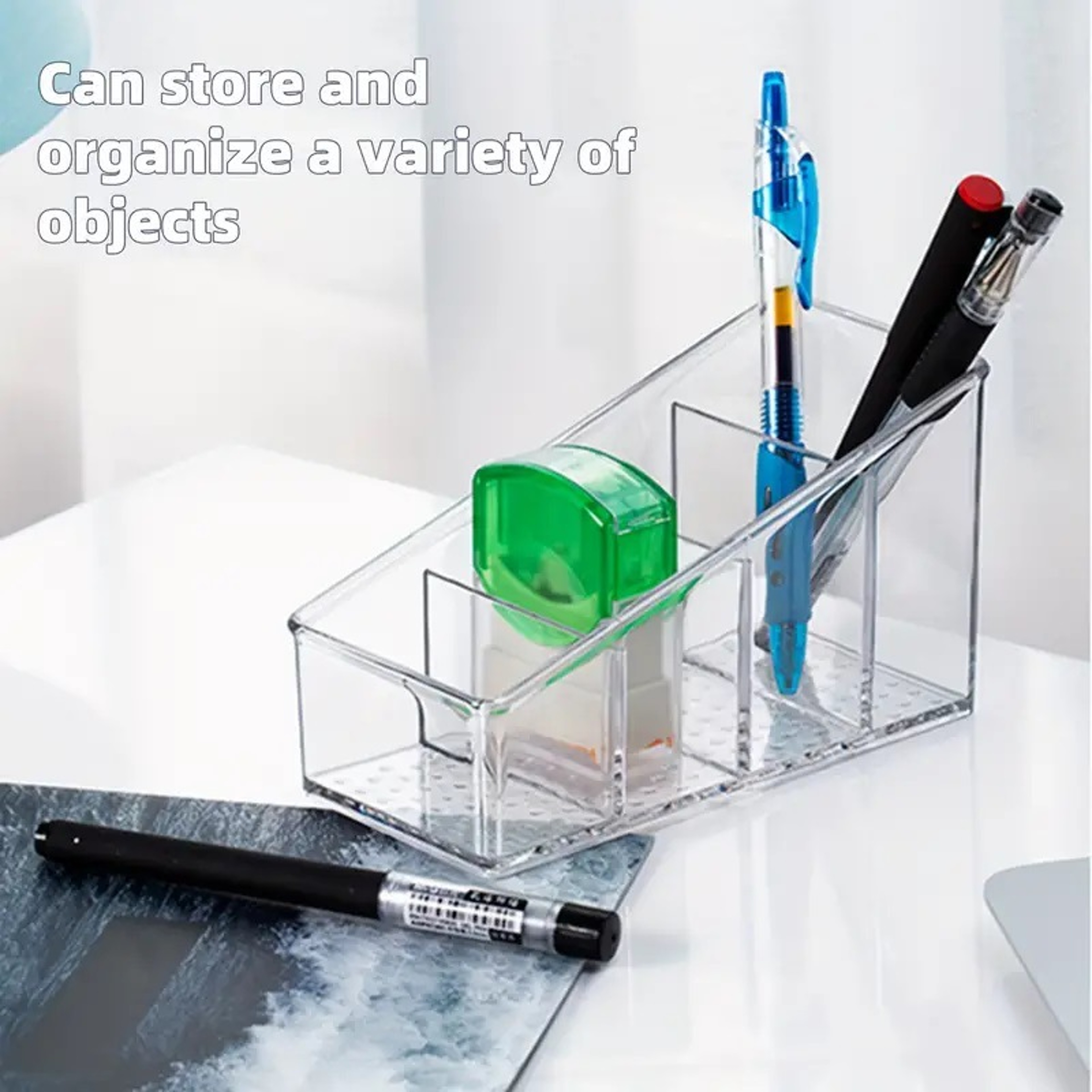 Compartment Remote Control Holder and Desk Organizer for Home and Office – view 4