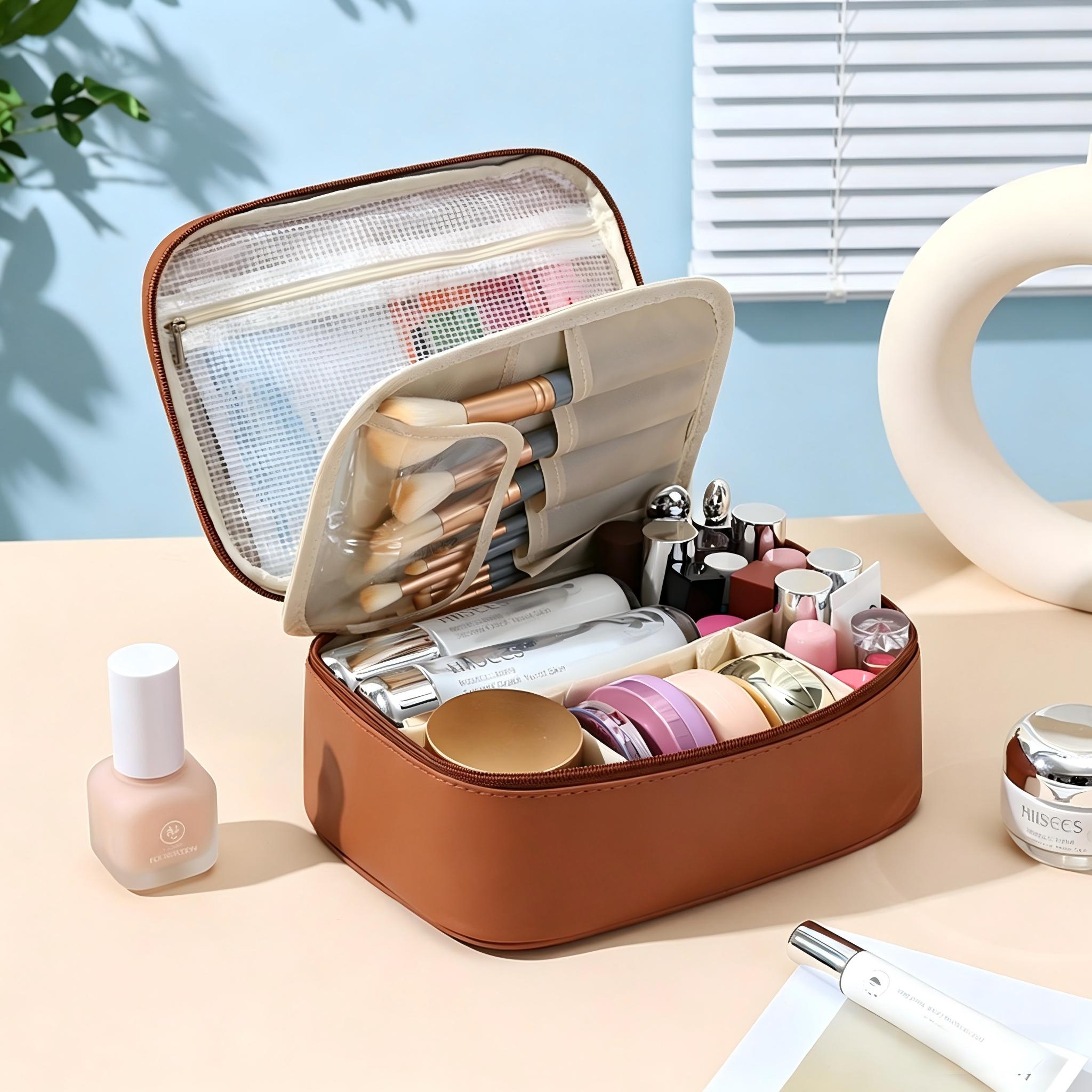 Luxury Travel Makeup Bag Large Capacity Waterproof Cosmetic Bag Organizer for Women – view 10