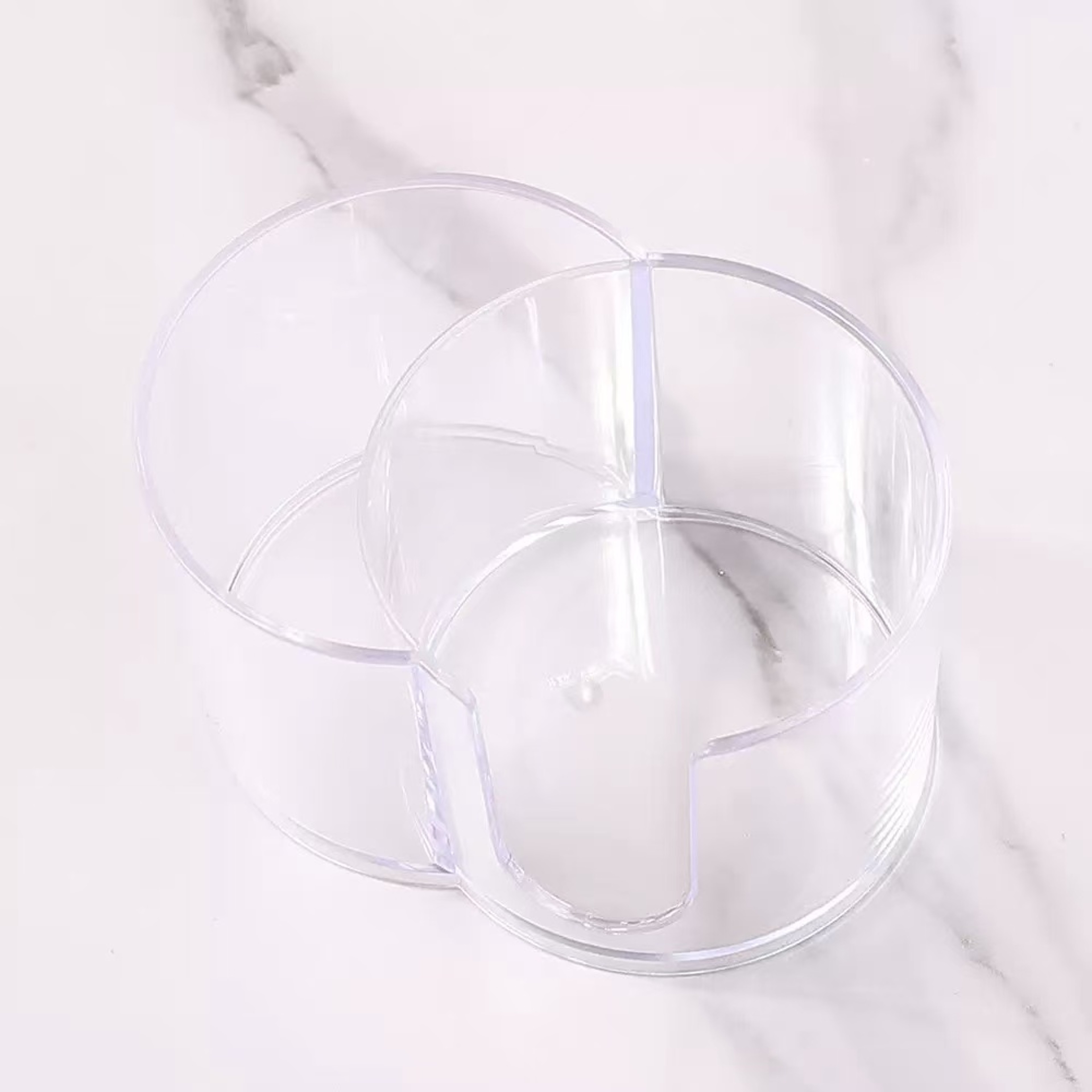 2 Section Q Tip Holder Dispenser and Cotton Pad Holder for Bathroom Vanity Storage – view 9