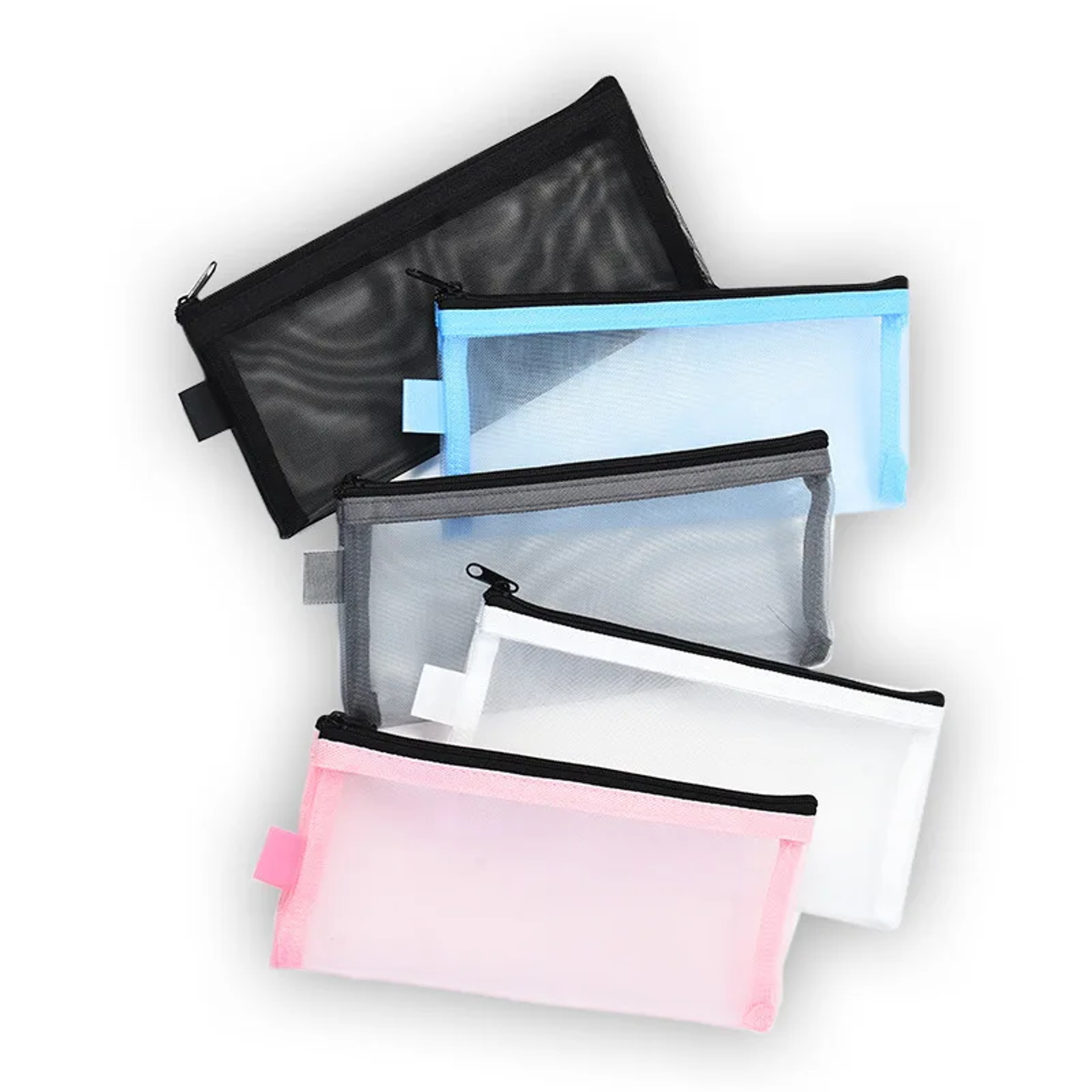 Travel Makeup Brush Case Mesh Cosmetic Bag and Toiletry Organizer – view 2