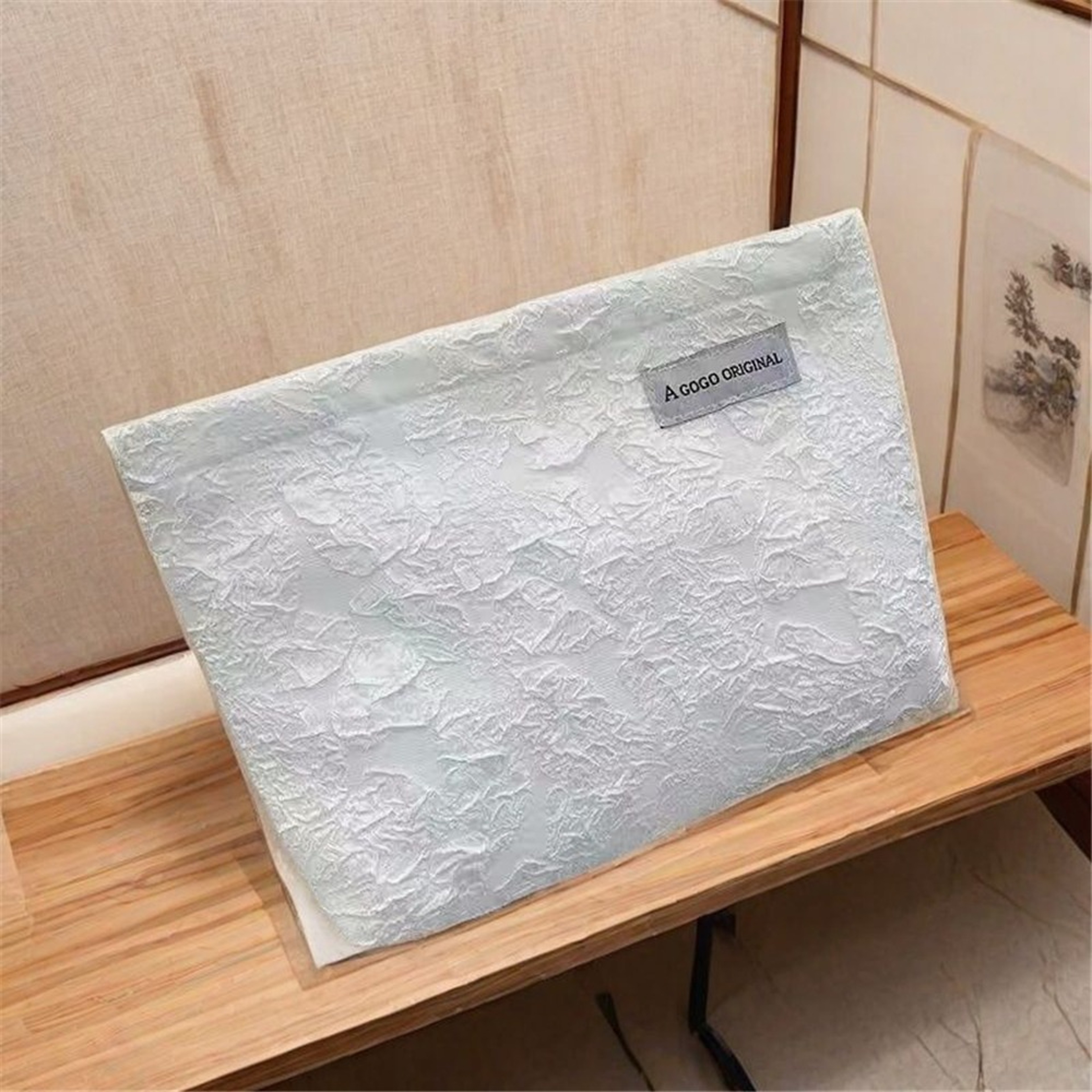Floral Large Capacity Makeup Bag Corduroy Travel Cosmetic Organizer for Women – view 8