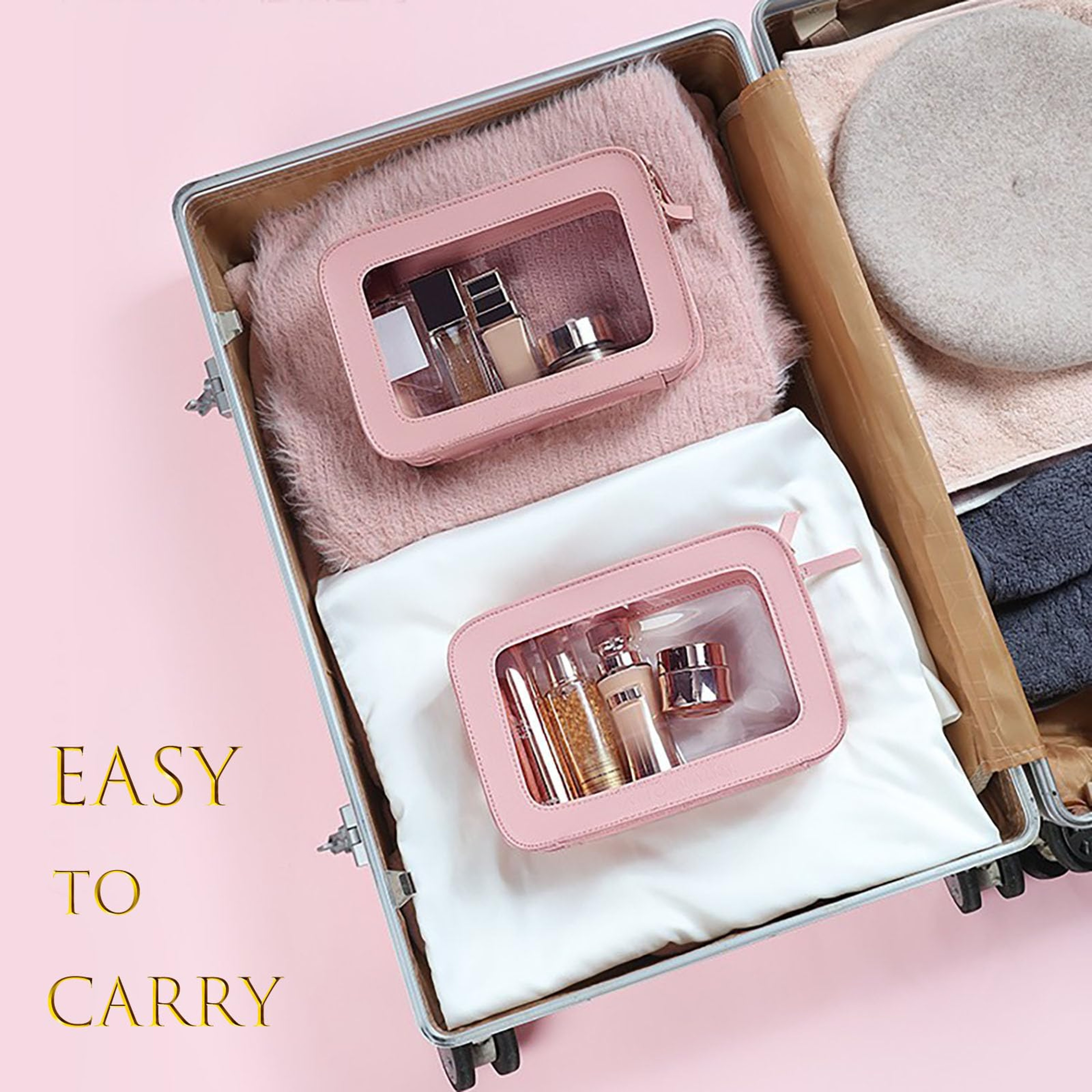 Clear Waterproof Makeup Bag Travel Cosmetic Organizer for Women – view 6