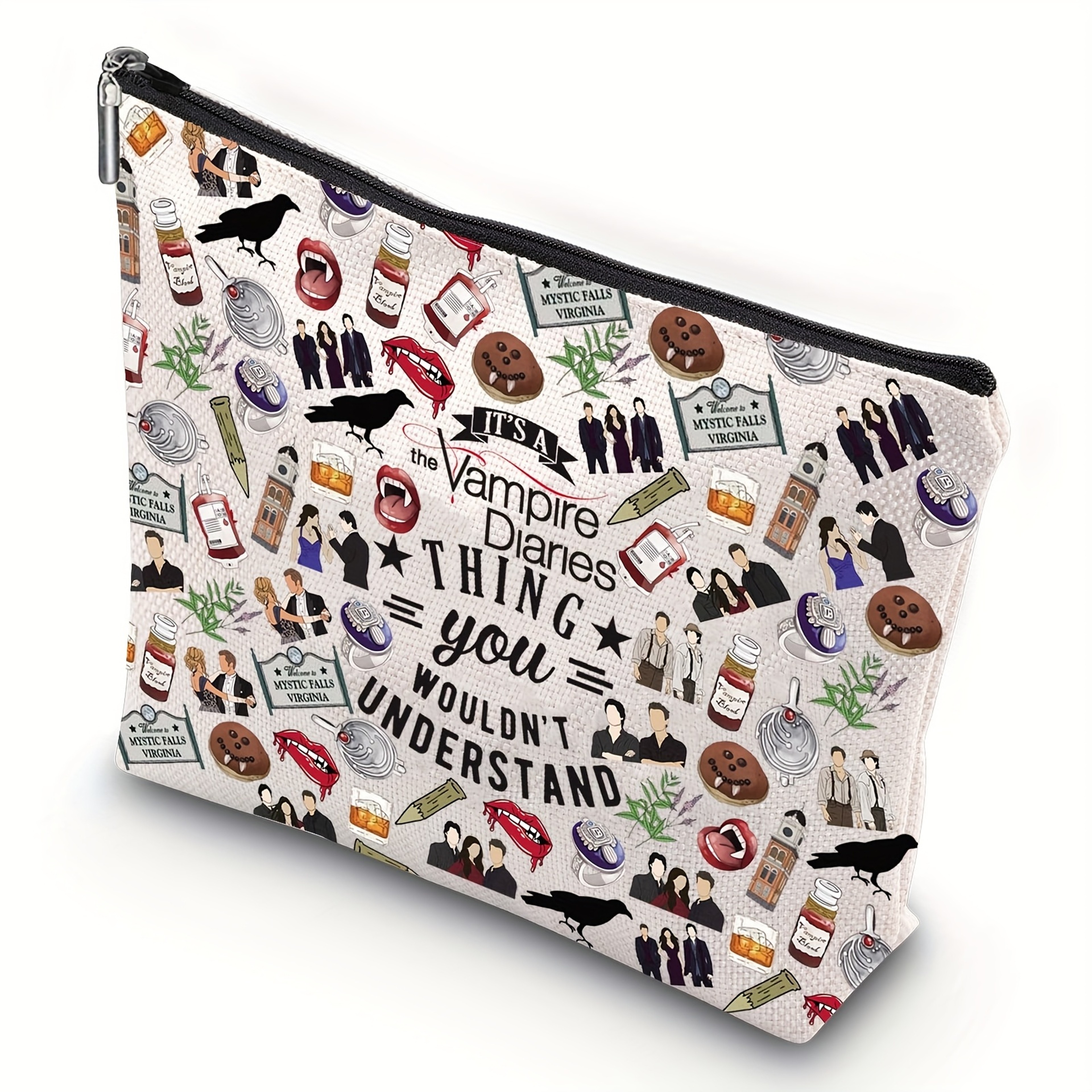 Vampire Diaries Makeup Bag Iconic Symbols TVD Gift for Fans – view 7