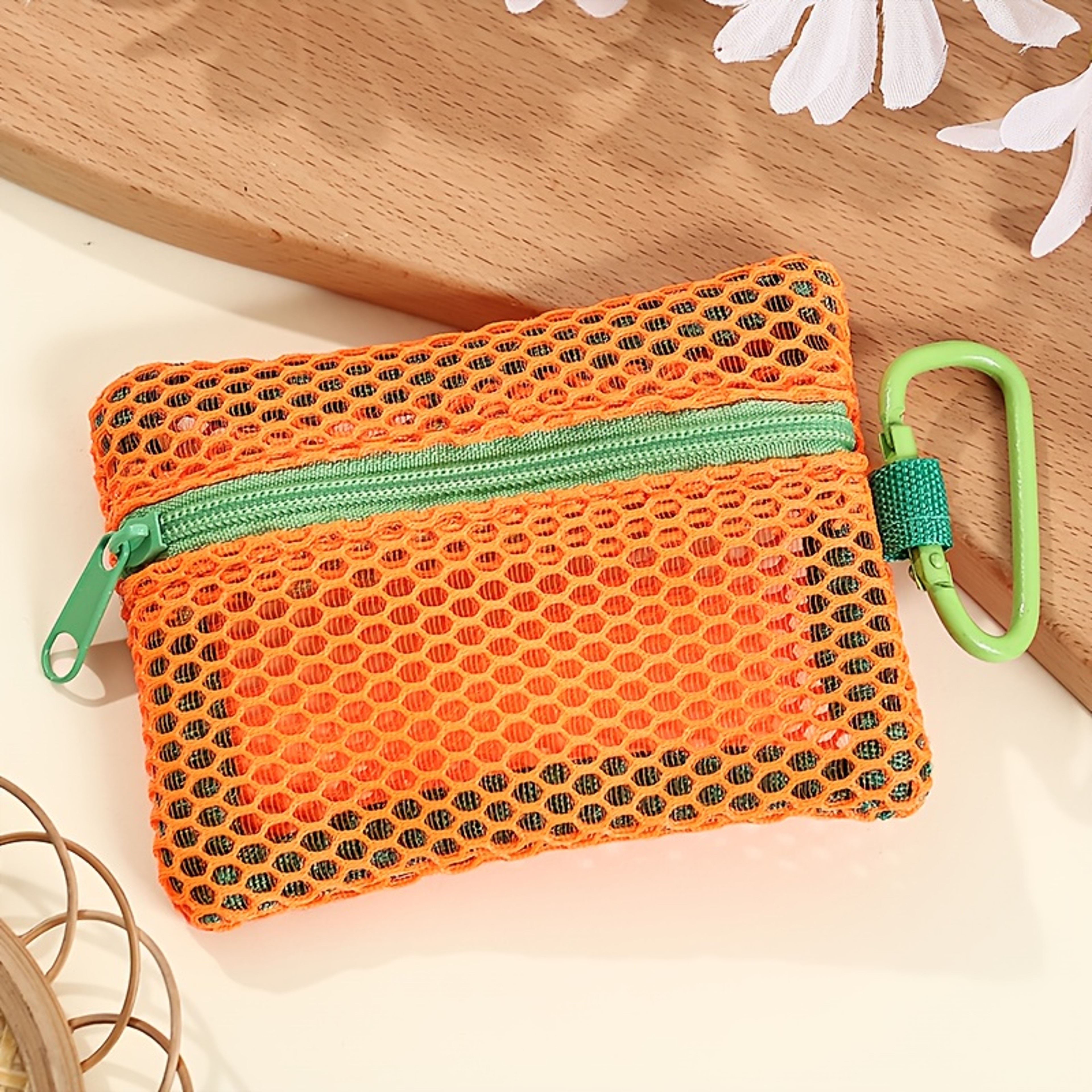 Transparent Mesh Makeup Bag Portable Travel Toiletry Organizer 14