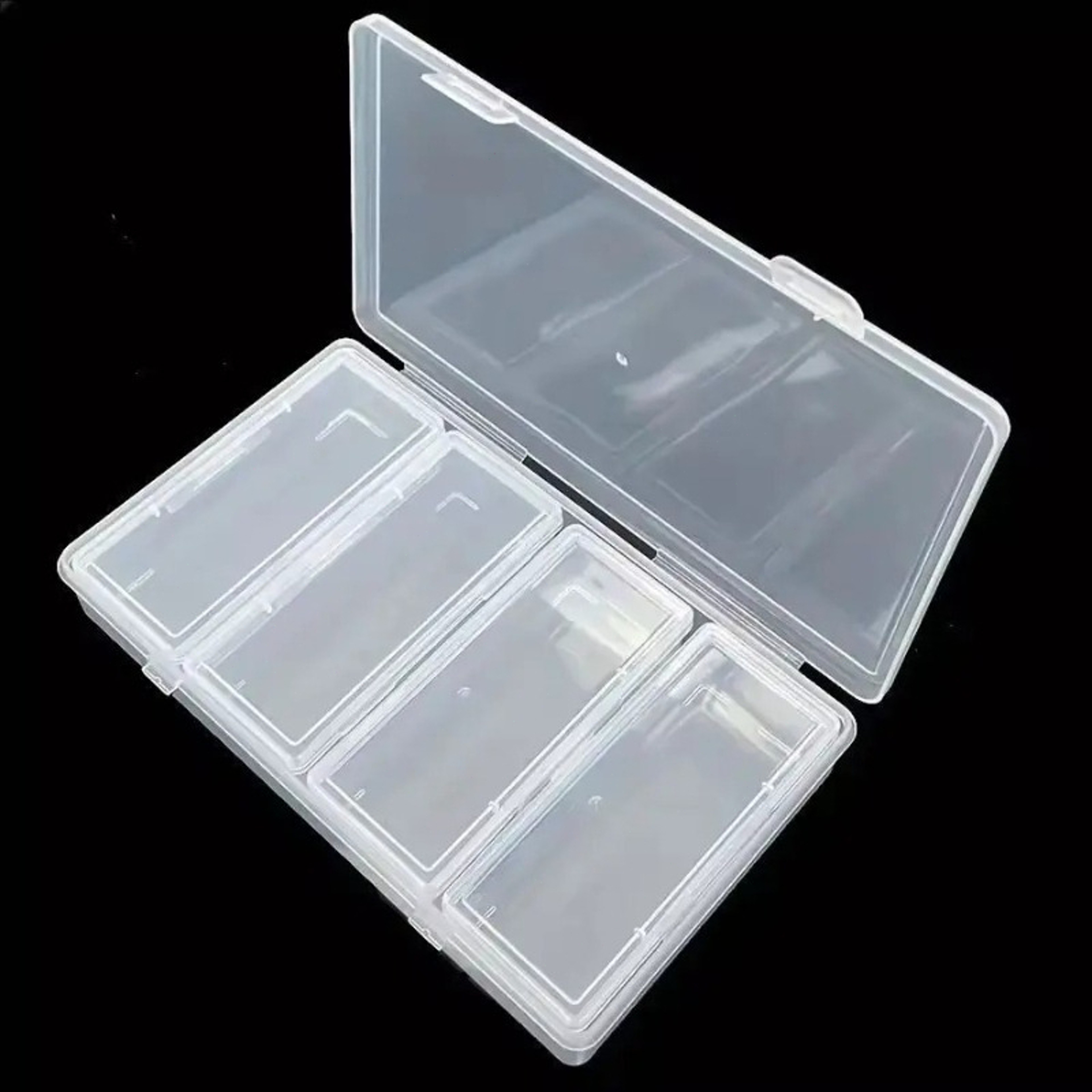 Adjustable Clear Craft Organizer Box with Removable Dividers – view 1