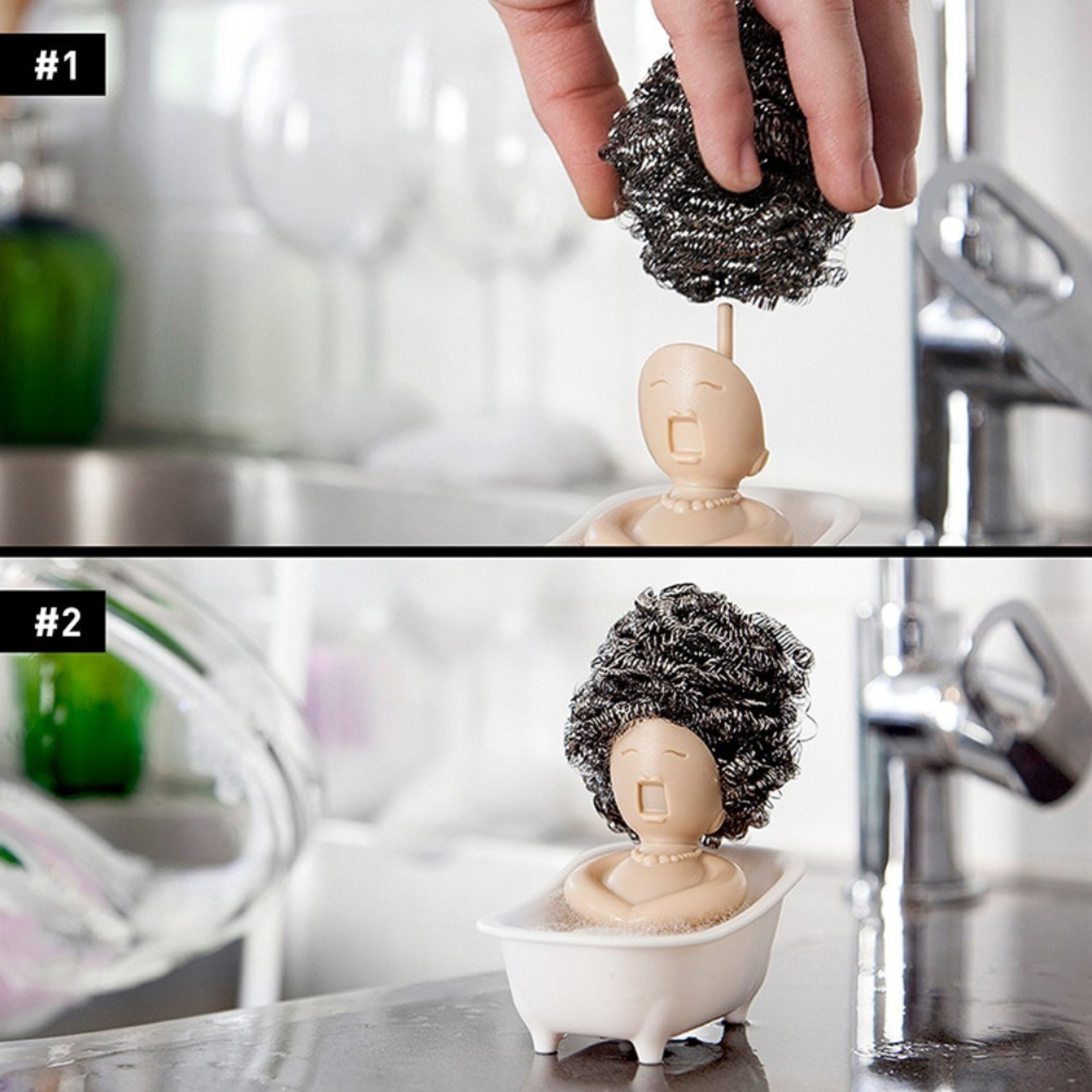 Mini Bathtub Soap Dish And Sponge Holder 3
