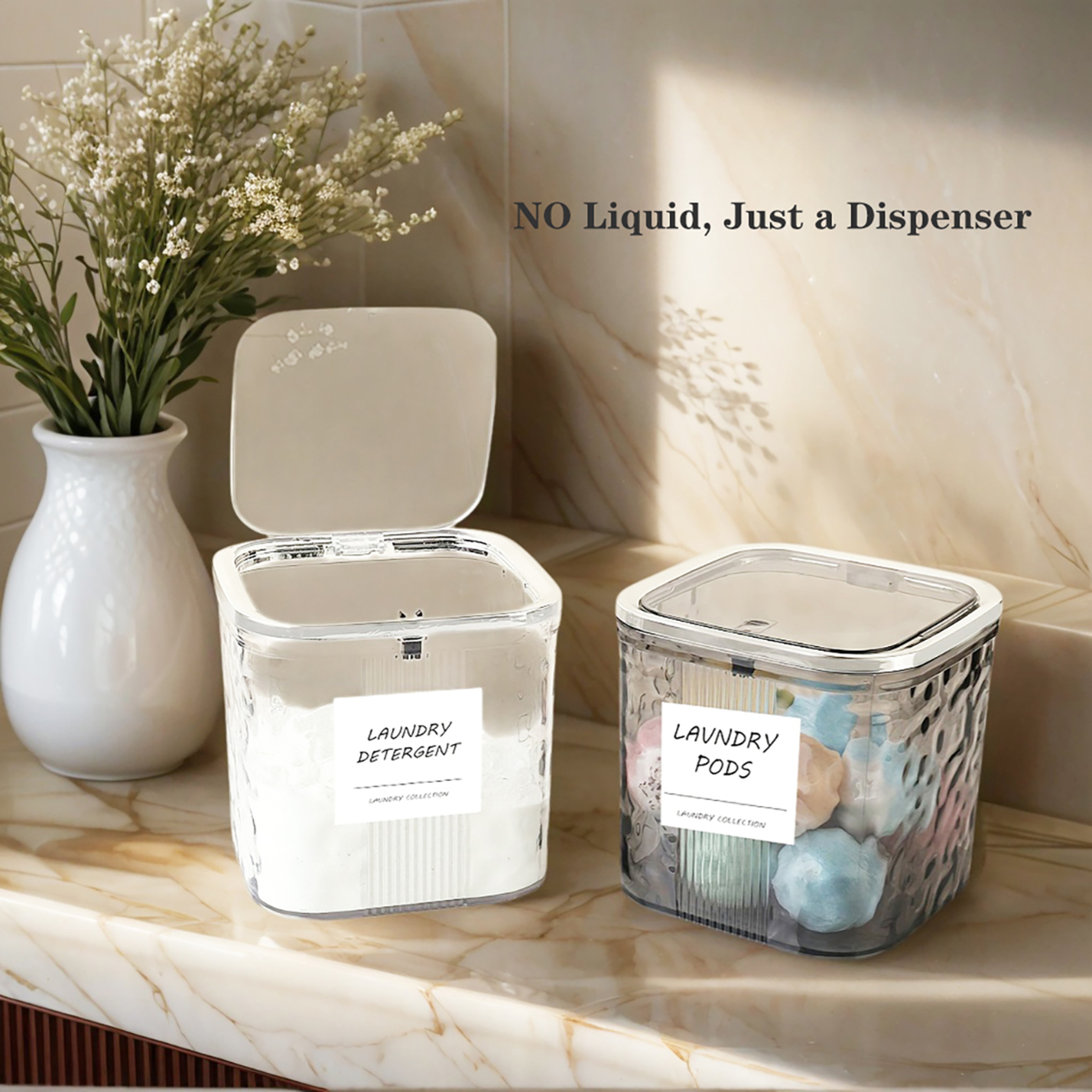 Laundry Pods Container With Lid Dishwasher Pod Holder And Laundry Room Organizer 1