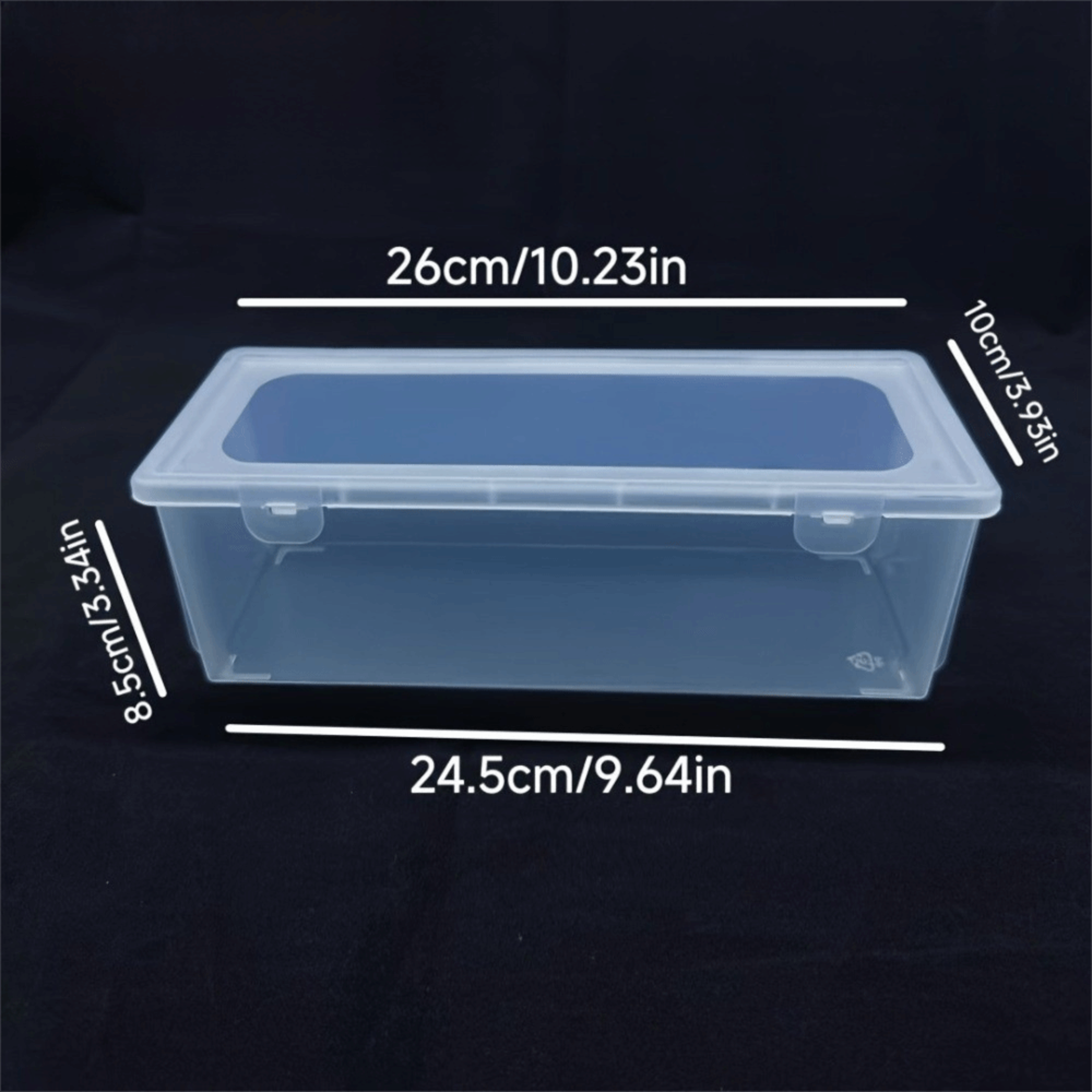 Clear Nail Polish Organizer Box With Lid Large Capacity Nail Art Storage Case 7