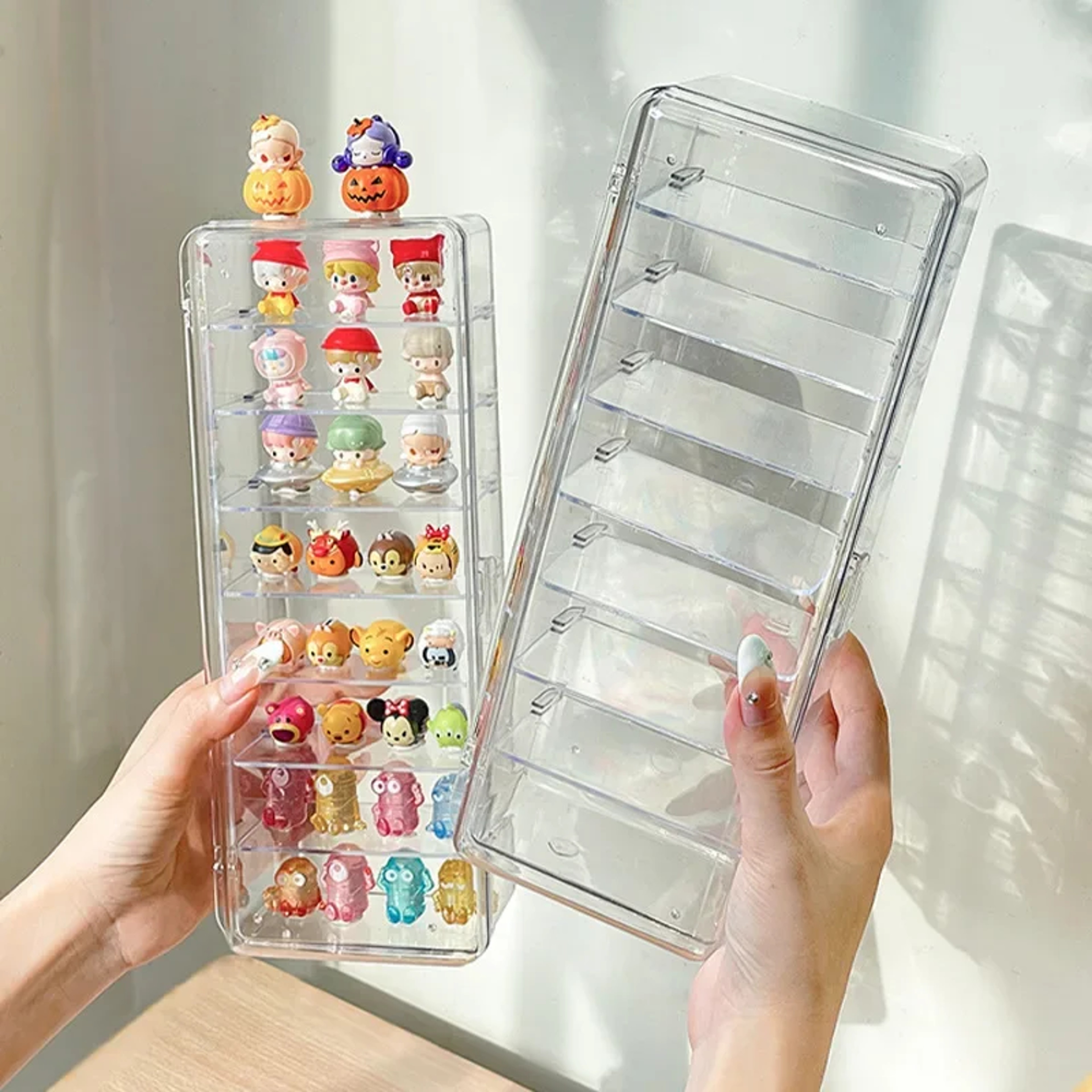 Mini Acrylic Display Case With Dustproof Flip Cover For Figures Blind Boxes And Jewelry 2