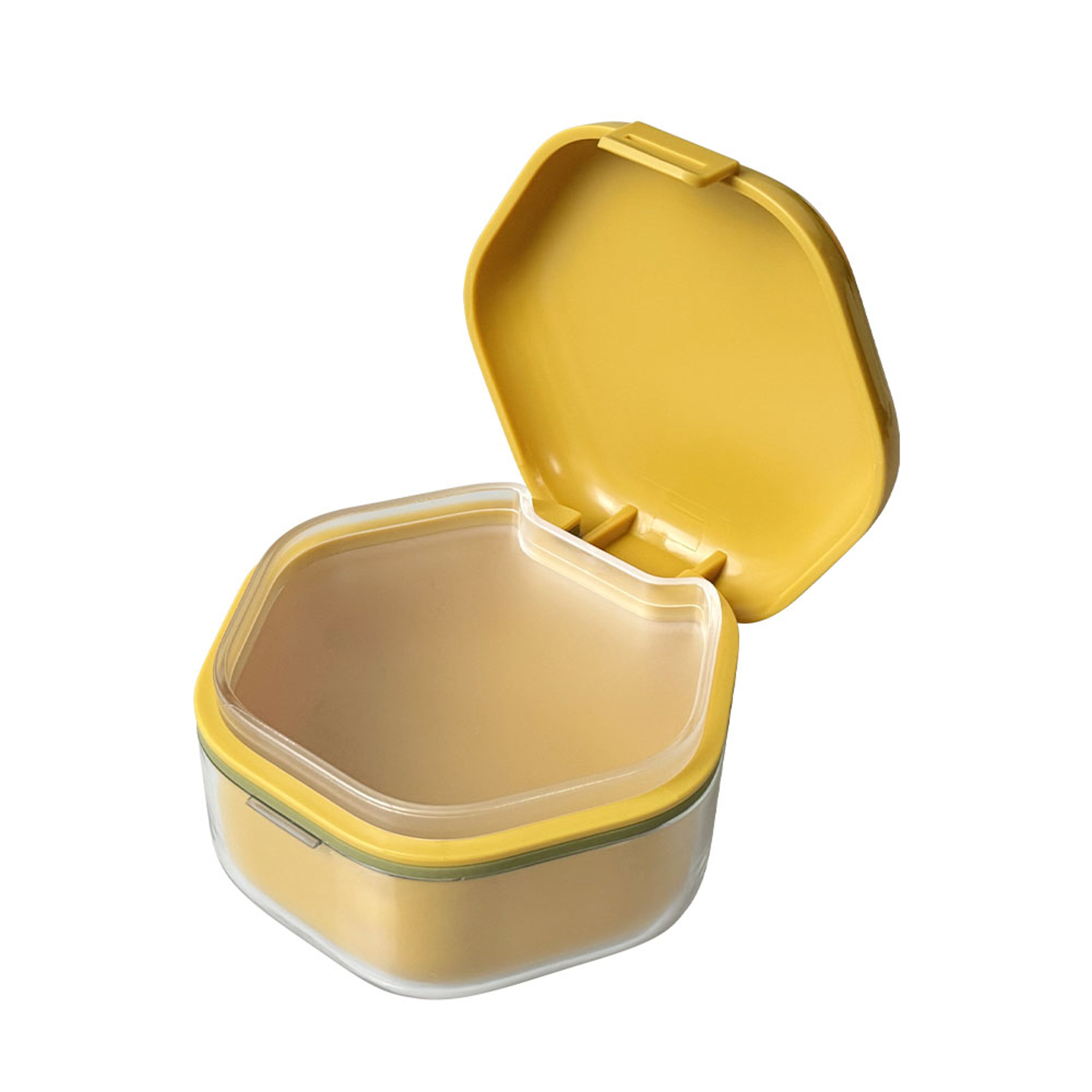 3 Layer Denture Bath Box And Retainer Cleaning Case With Drain Basket Leakproof Travel Storage 5