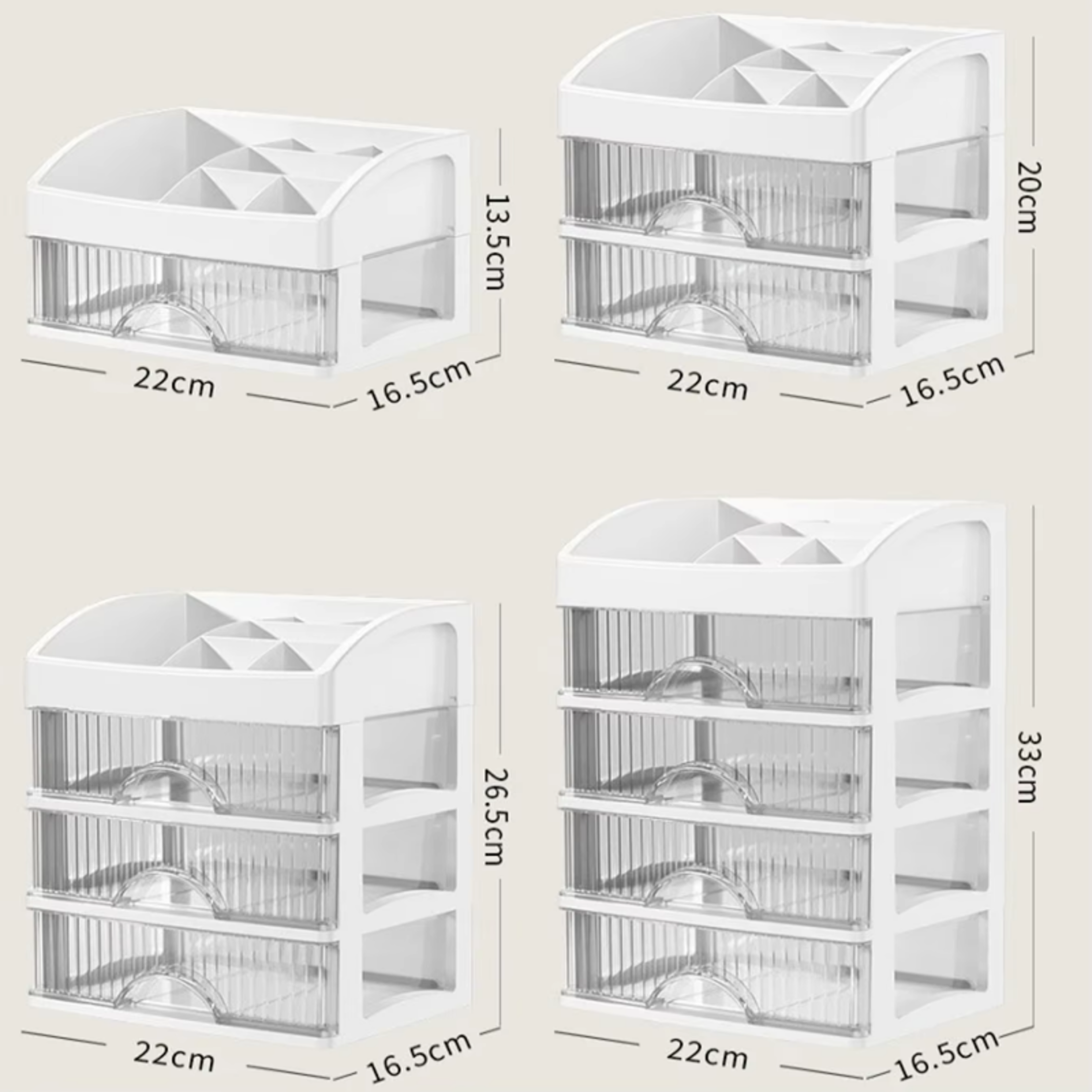 5 Layer Makeup Organizer With Drawers Cosmetic Storage Box For Vanity And Desk 6