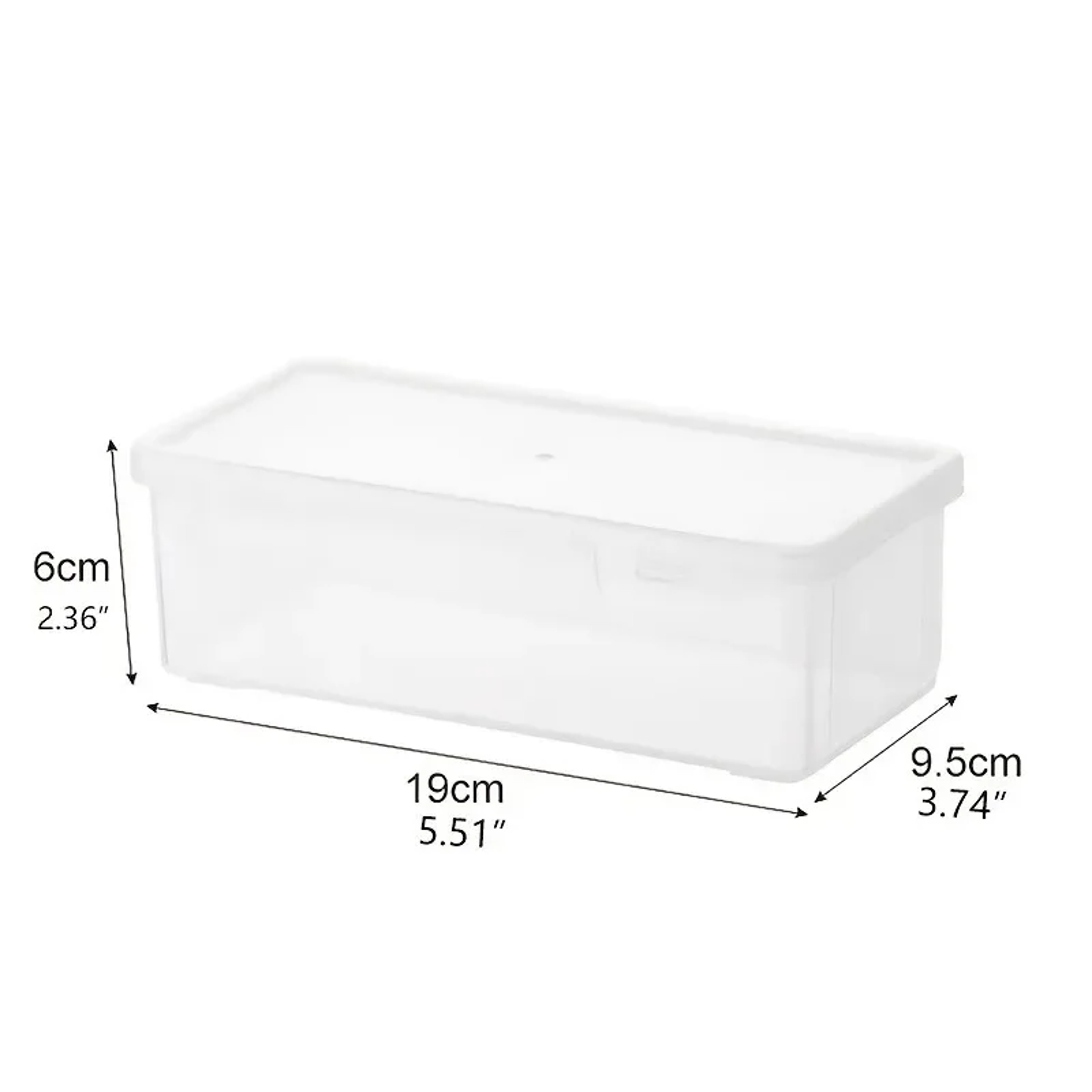 Large Transparent Pencil Case Box Stackable Plastic Storage Organizer For School Office Supplies 7