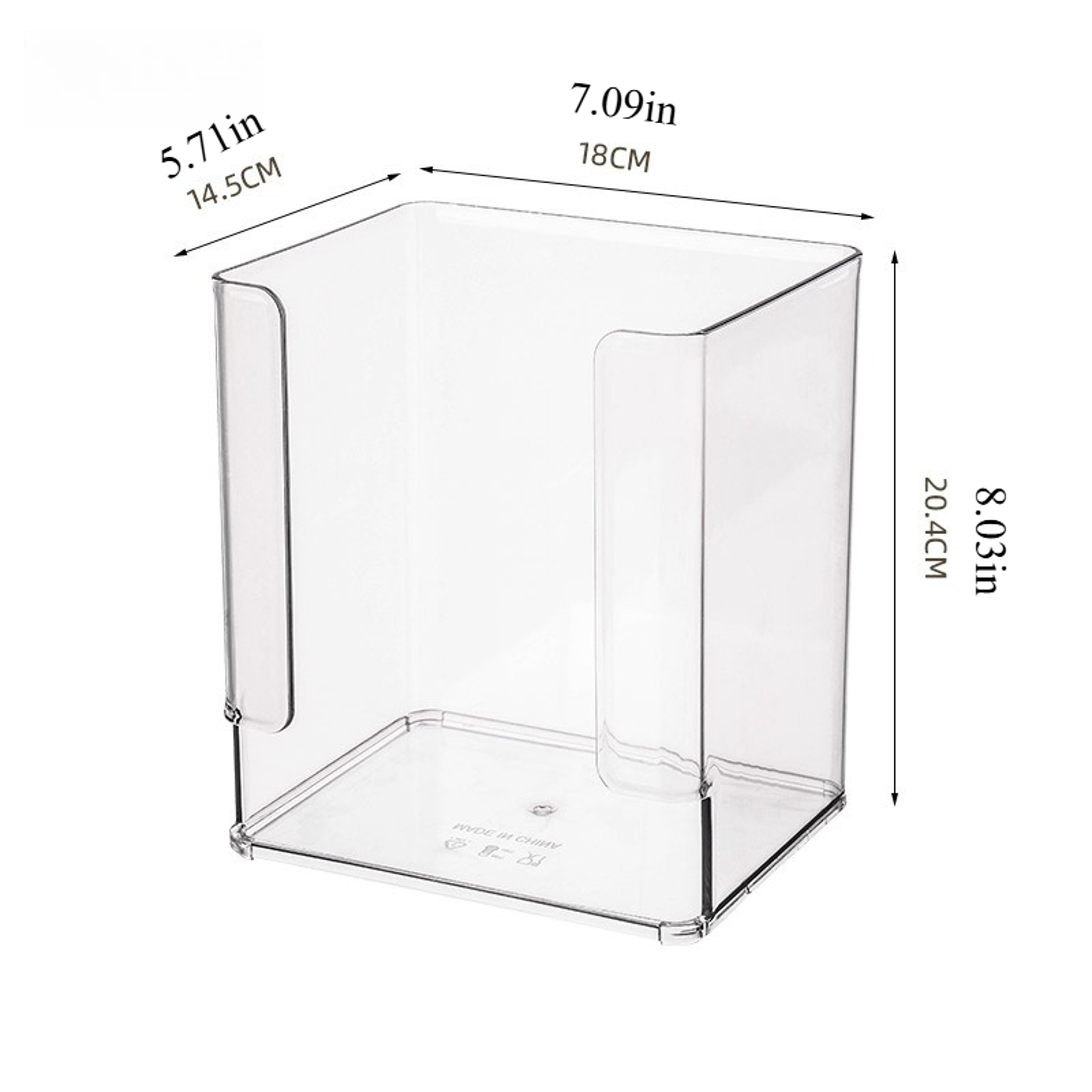 Large Acrylic Mask Storage Box Clear Skincare and Makeup Organizer – view 6