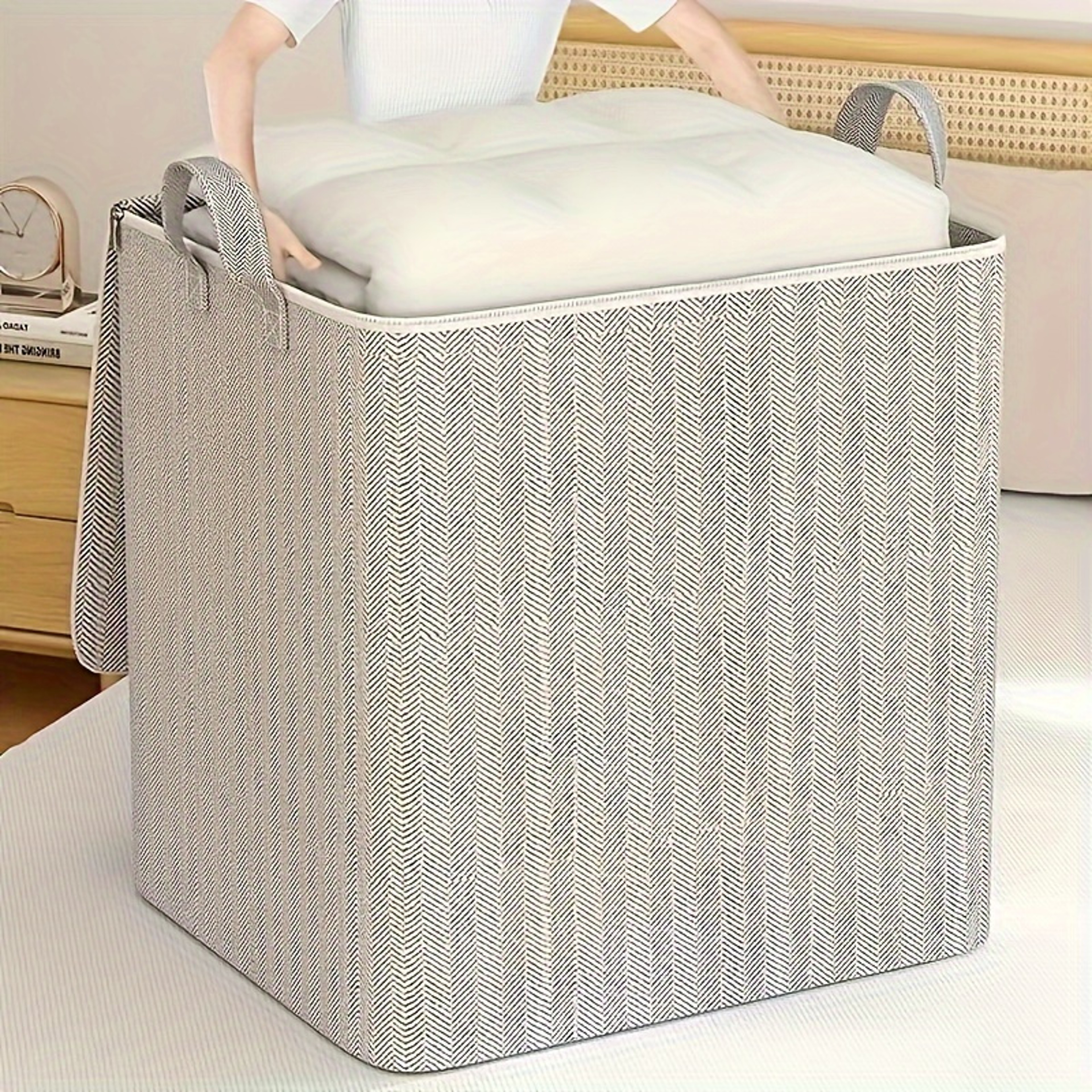 Extra Large Storage Box With Lid For Clothes Bedding And Wardrobe Organization 5