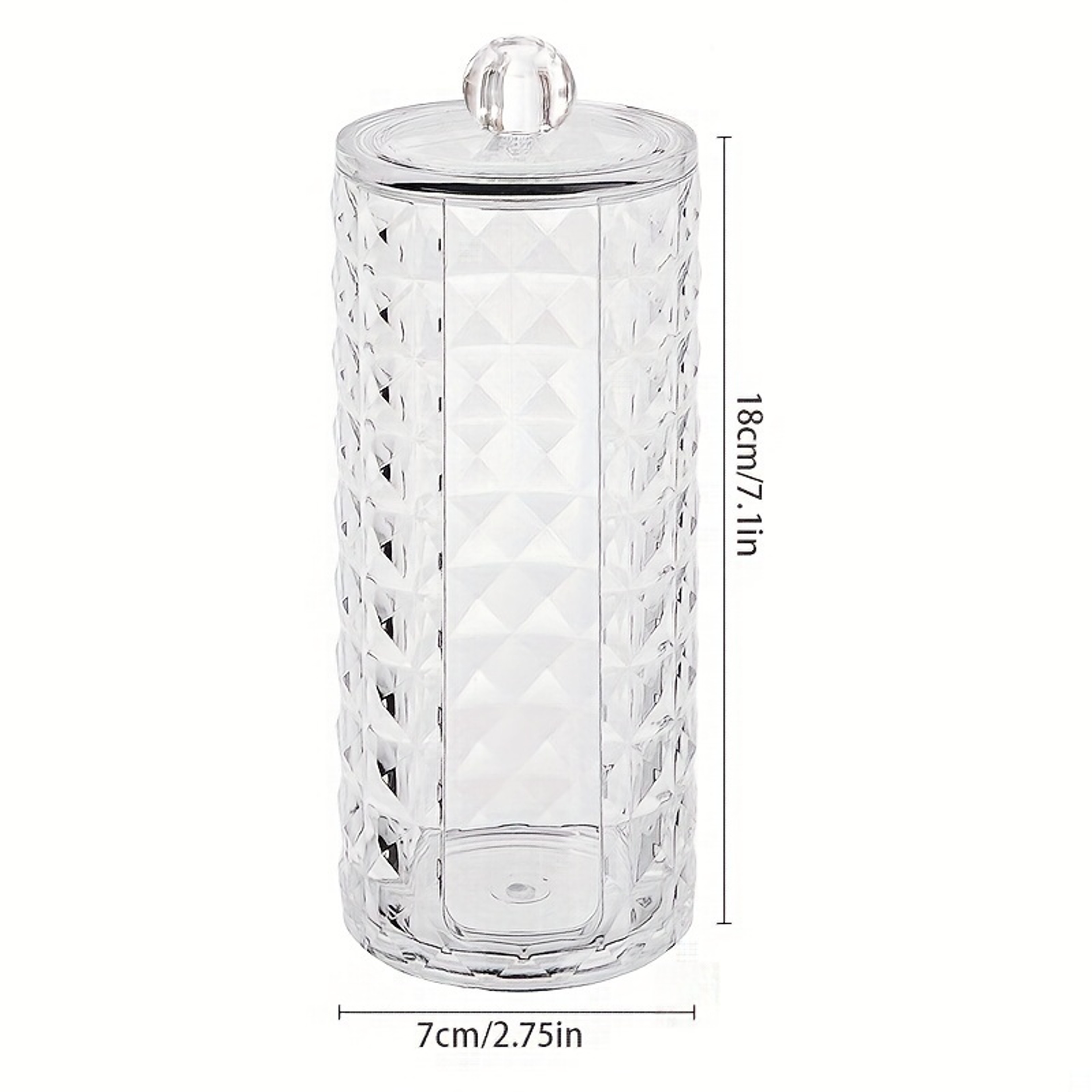 Clear Acrylic Scrunchie Holder And Cotton Pad Storage Organizer 6