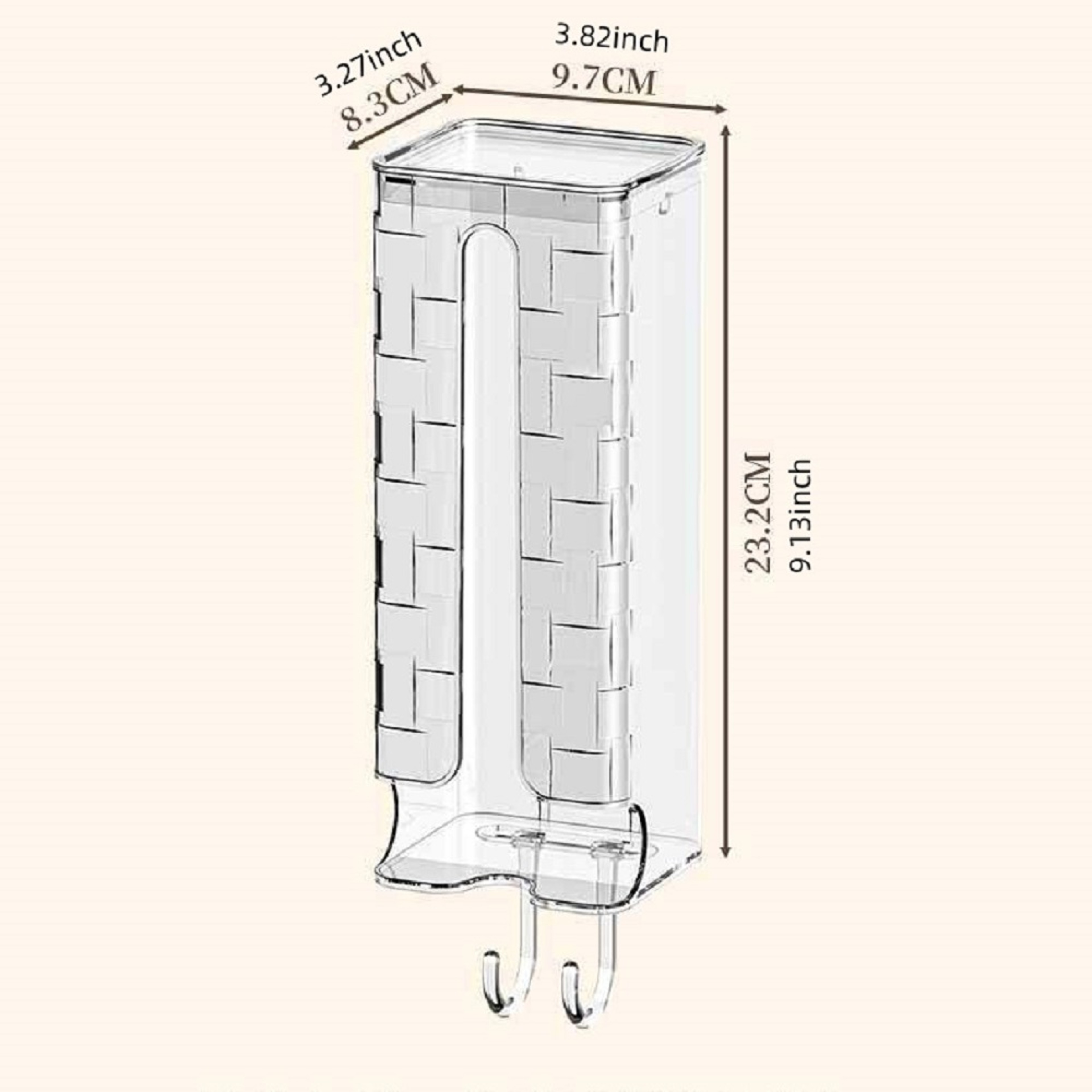 Wall Mounted Underwear And Sock Organizer With Pull Out Lidded Storage Box 4