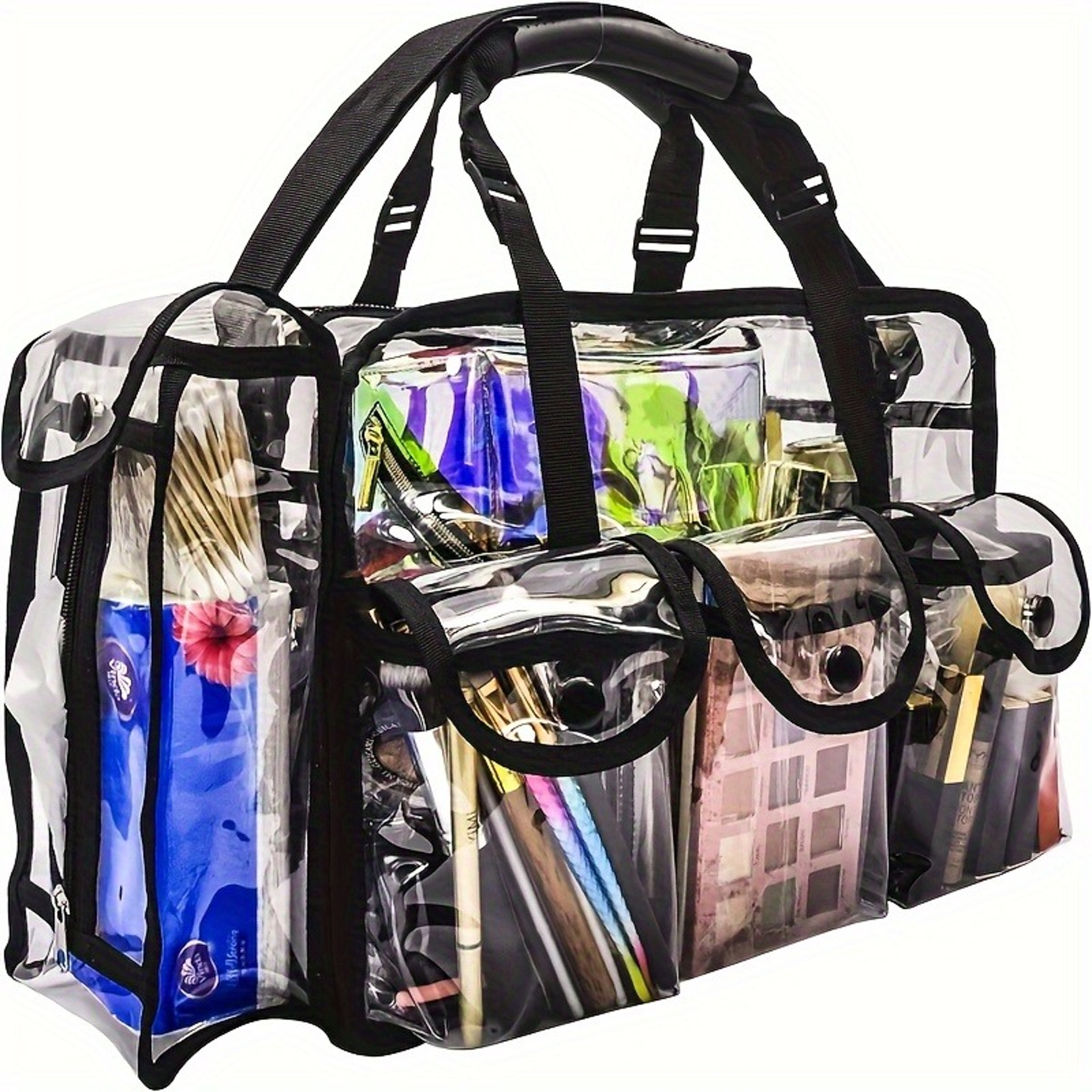 Large Capacity Transparent Cosmetic Bag Waterproof Travel Toiletry Organizer – view 1