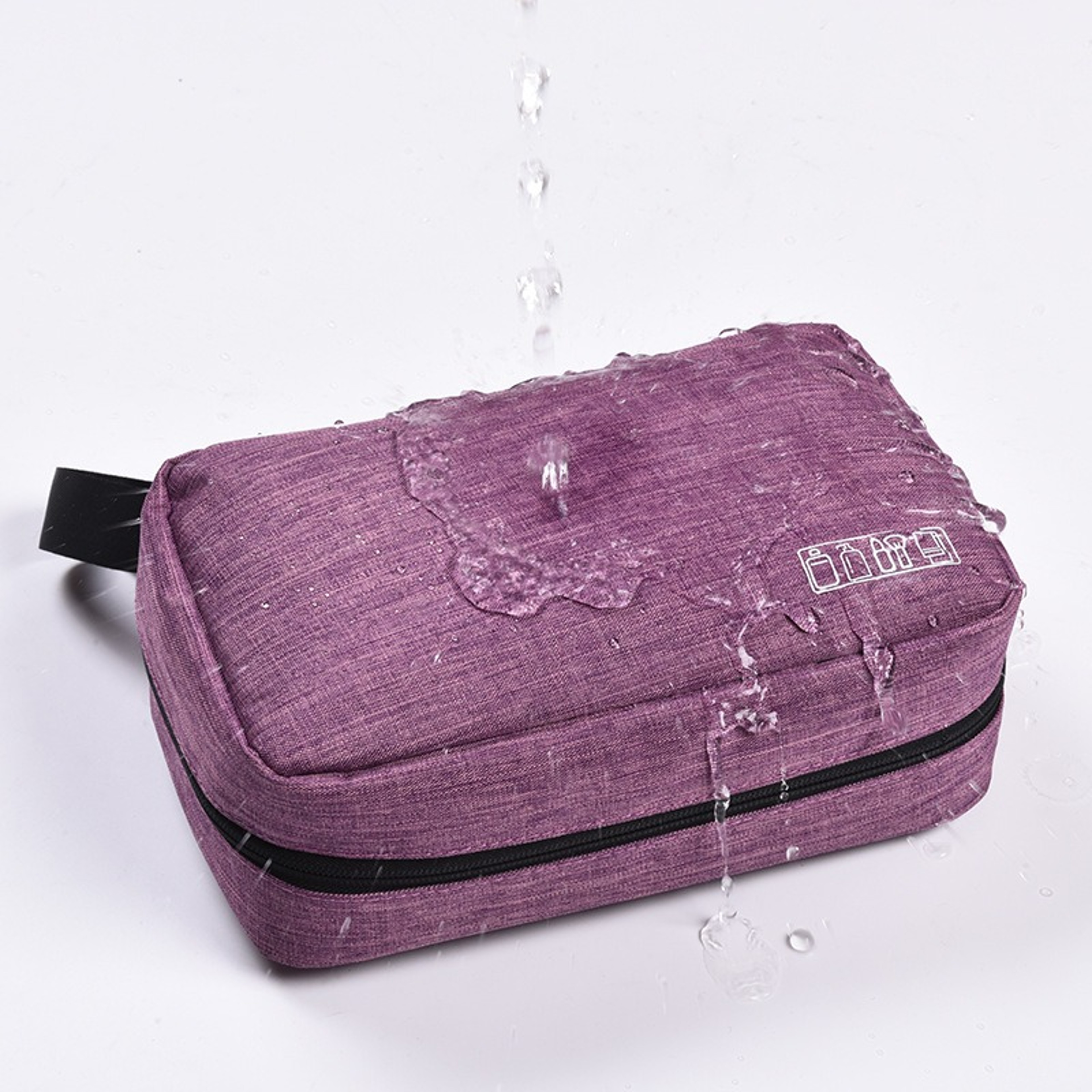 Waterproof Travel Toiletry Bag For Women With Hanging Hook Makeup Storage Organizer 5