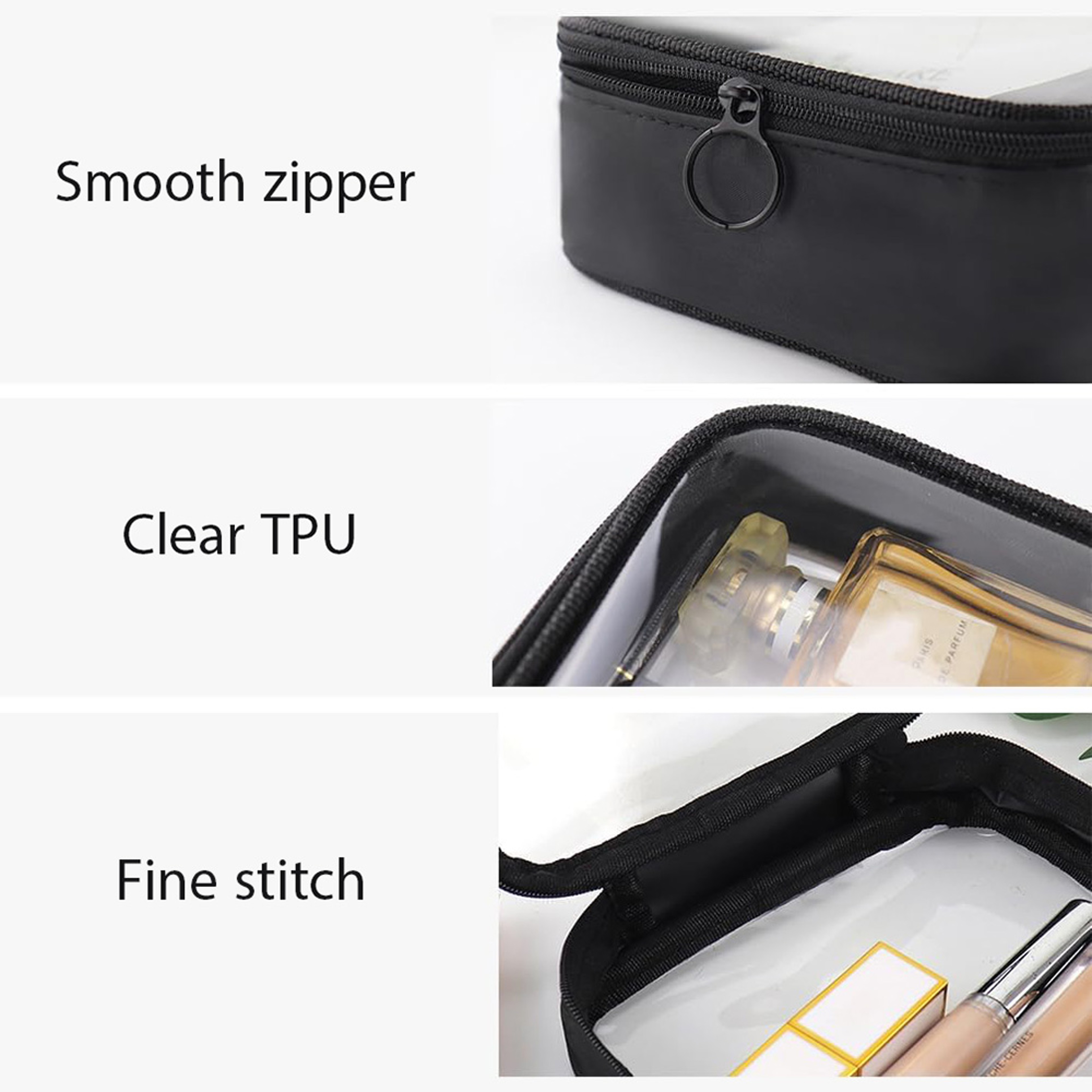 Clear Makeup Bag TSA Toiletry Bag Waterproof Travel Cosmetic Organizer – view 5