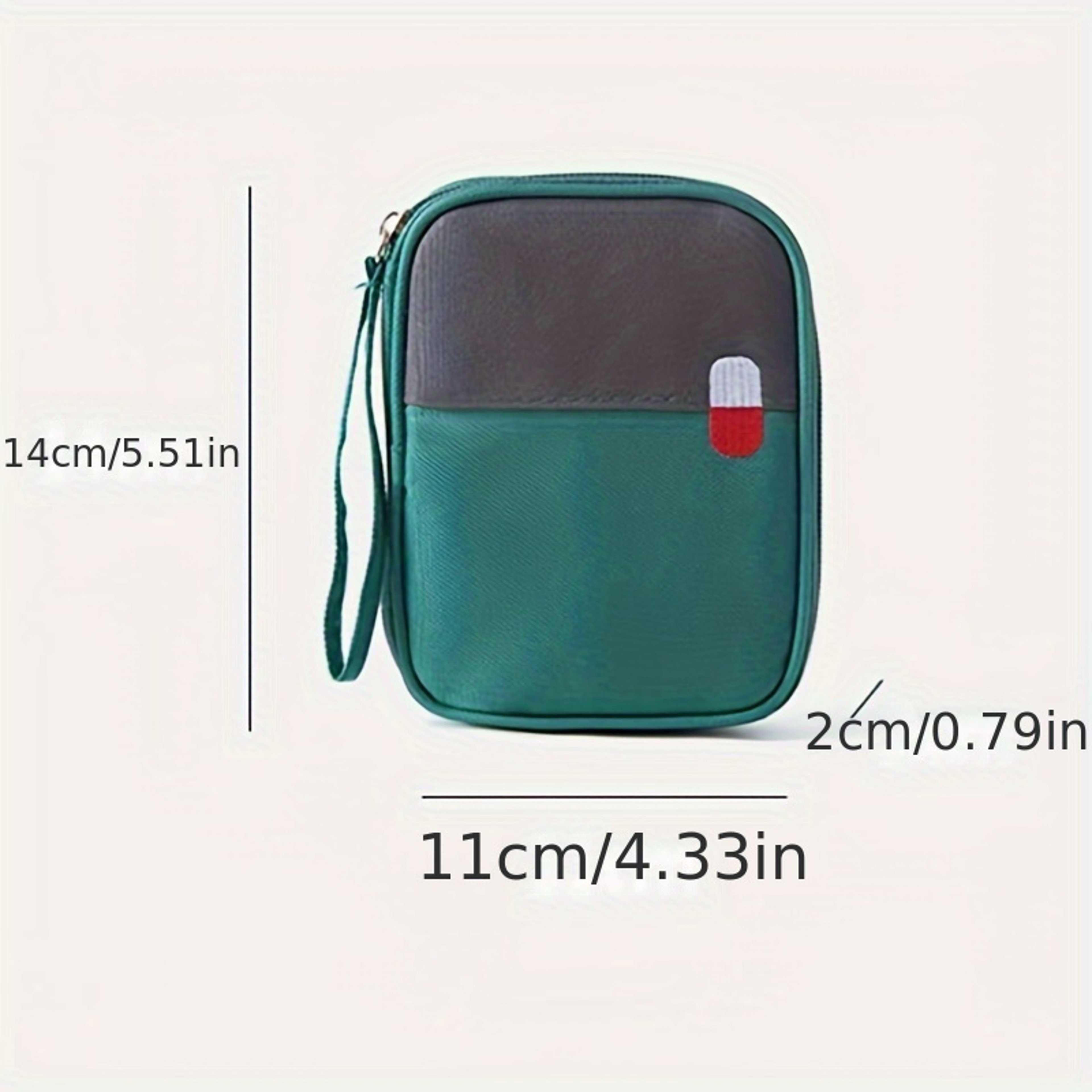 Mini Medicine Organizer Travel Medicine Bag Portable First Aid Pouch 5