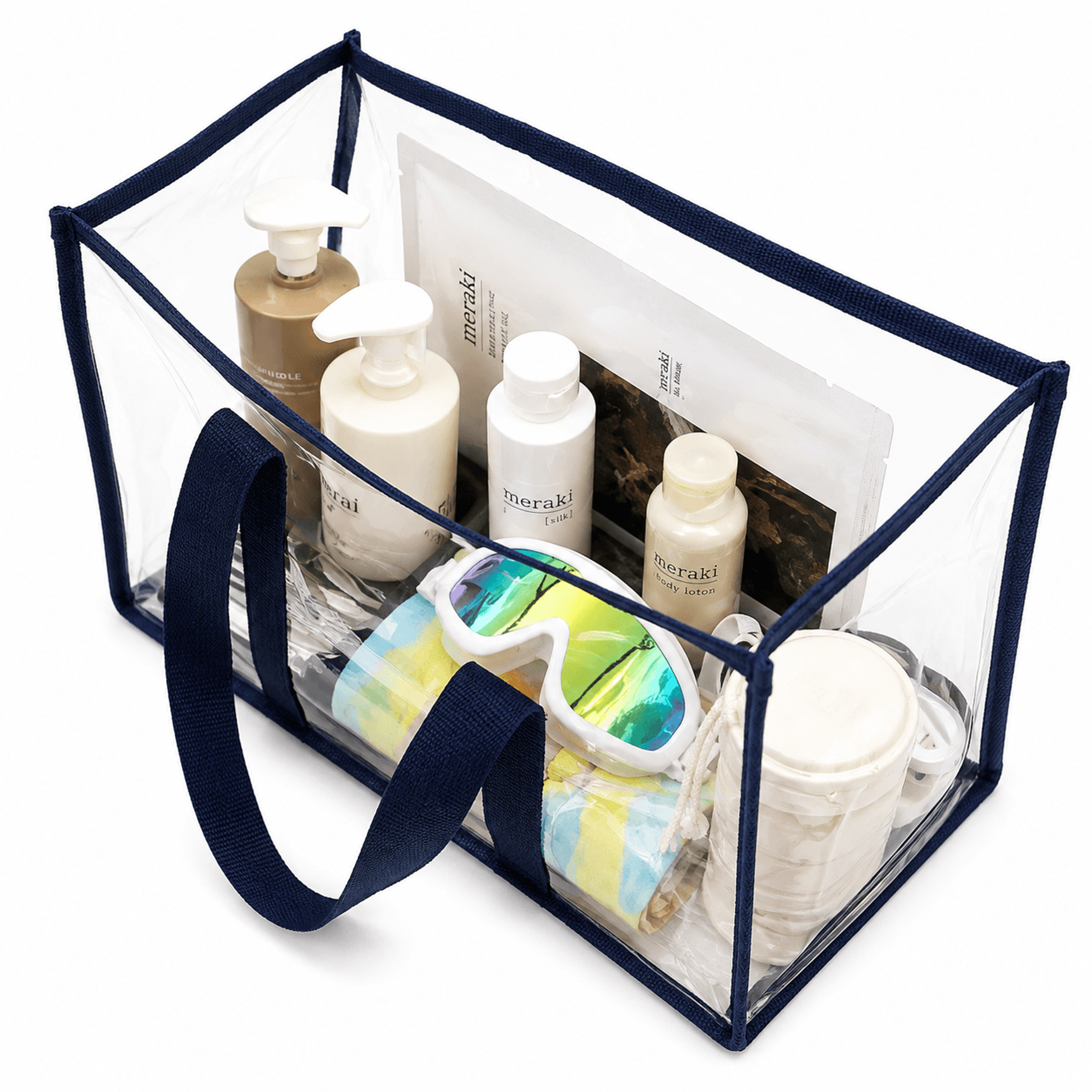 Clear PVC Storage Bag Large Capacity Waterproof Makeup And Travel Organizer 0