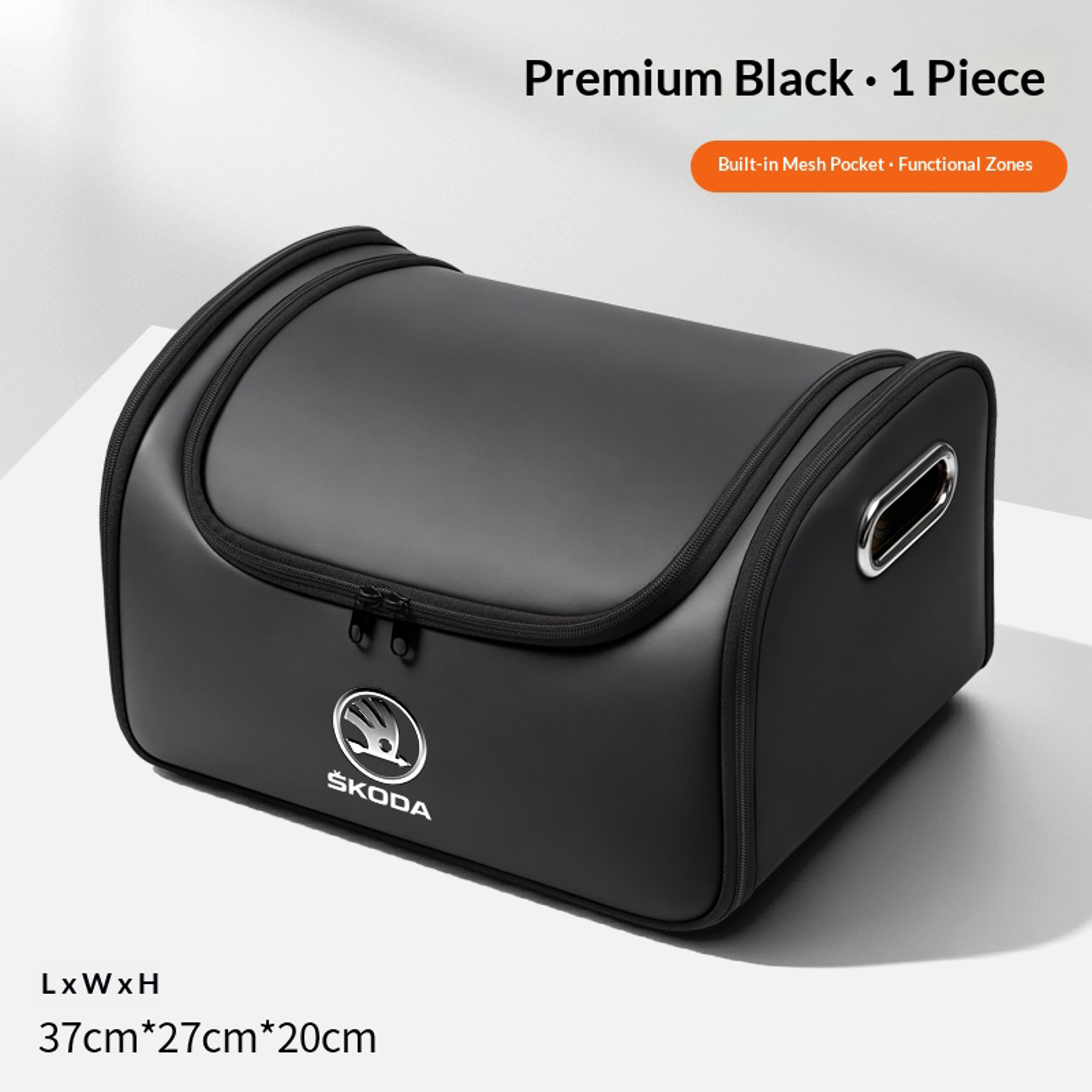 Car Trunk Organizer Car Seat Storage Bag With Built In Pocket For Skoda 6