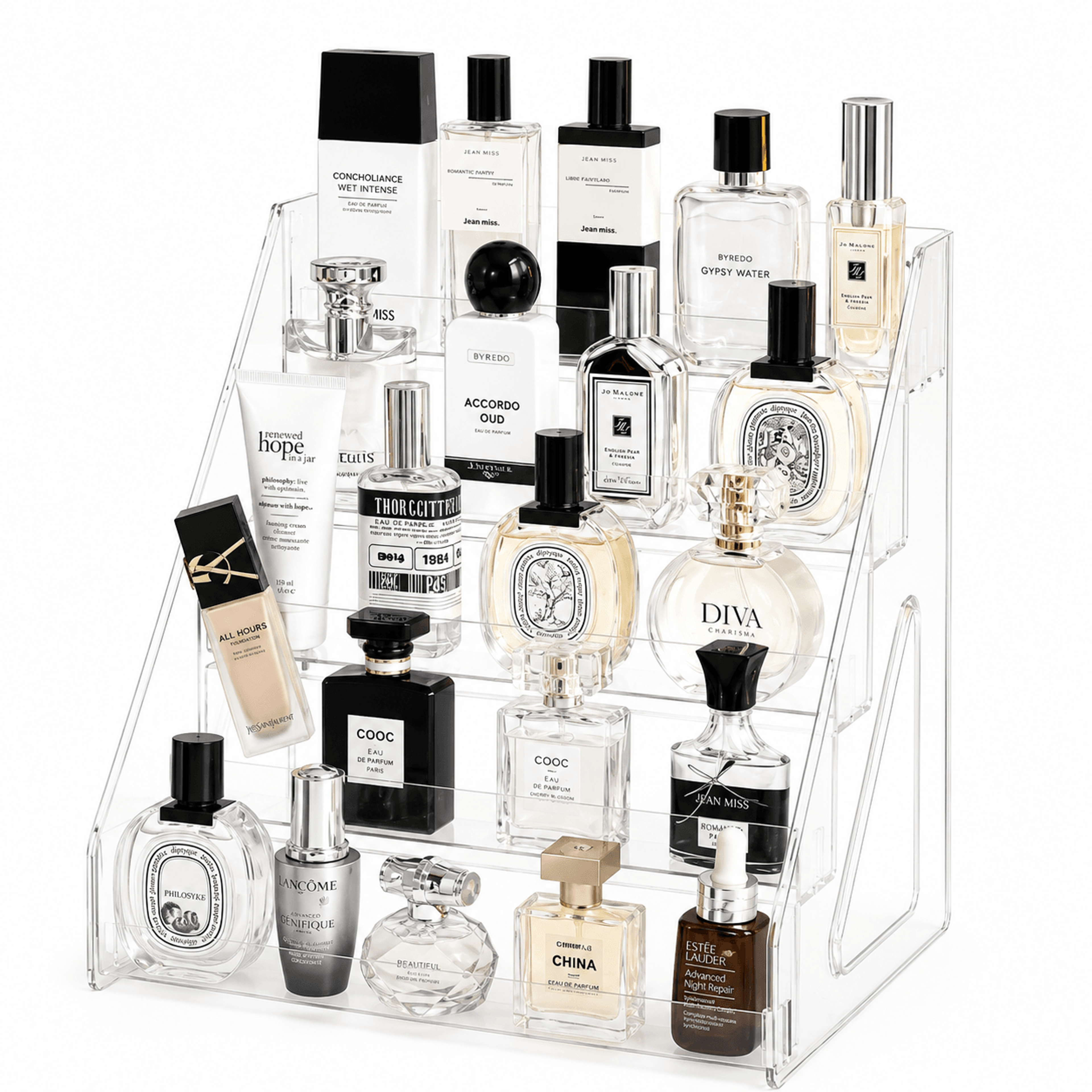 5 Tier Makeup Organizer And Perfume Display Rack For Vanity And Dresser 0