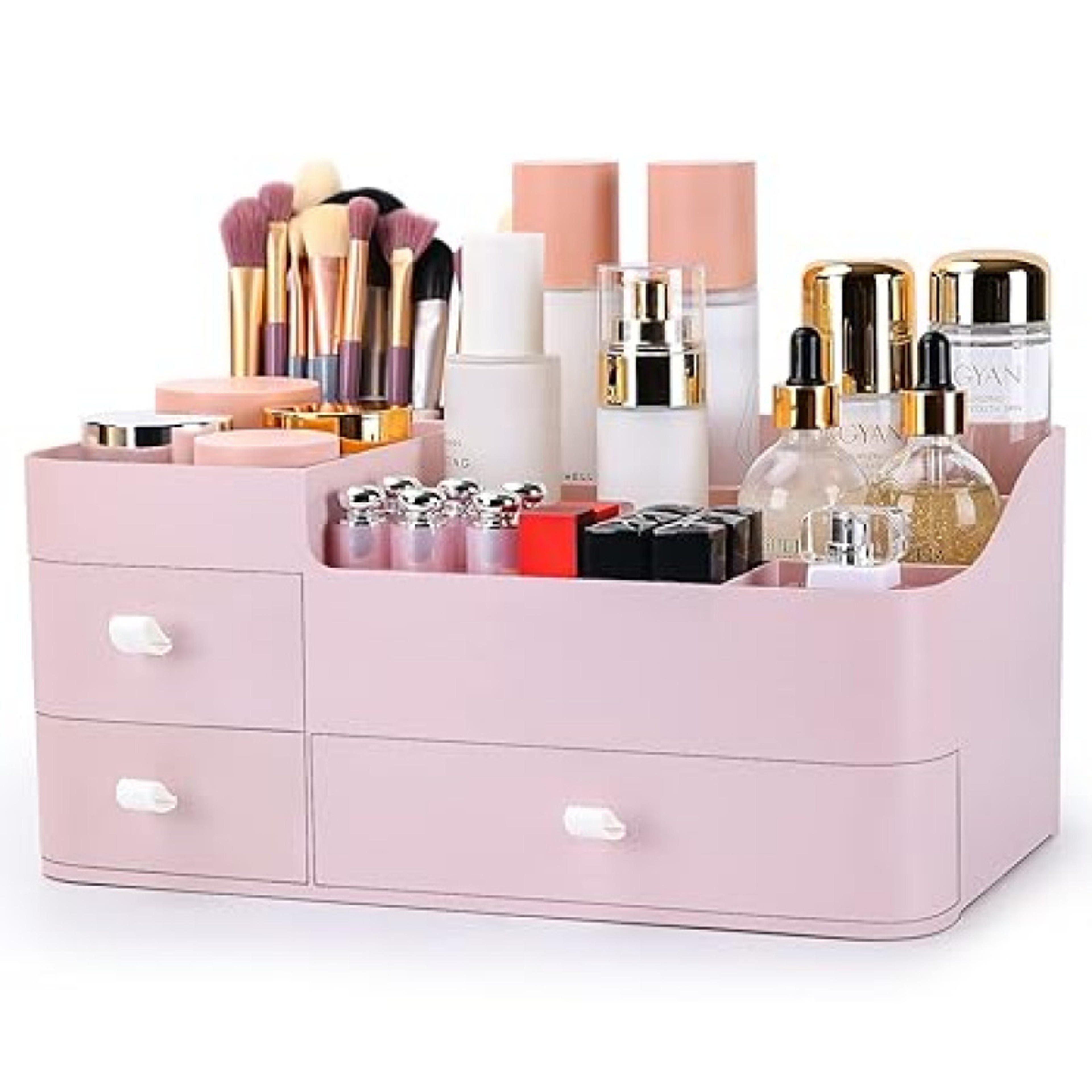 Large Capacity Makeup Organizer With Drawers For Vanity And Skincare Storage 1