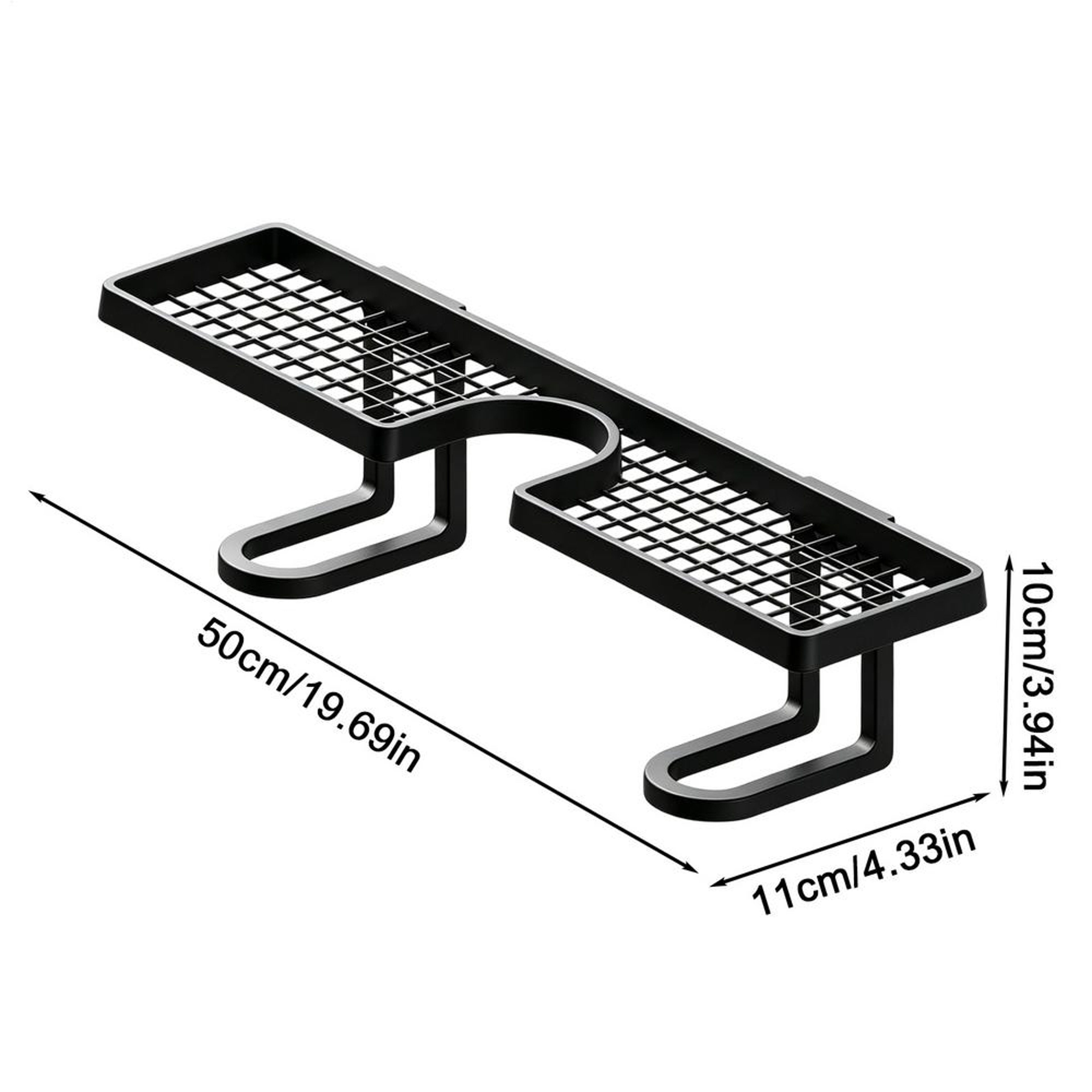 Space Saving Bathroom Sink Shelf Over Faucet No Drill Quick Drain Organizer – view 8