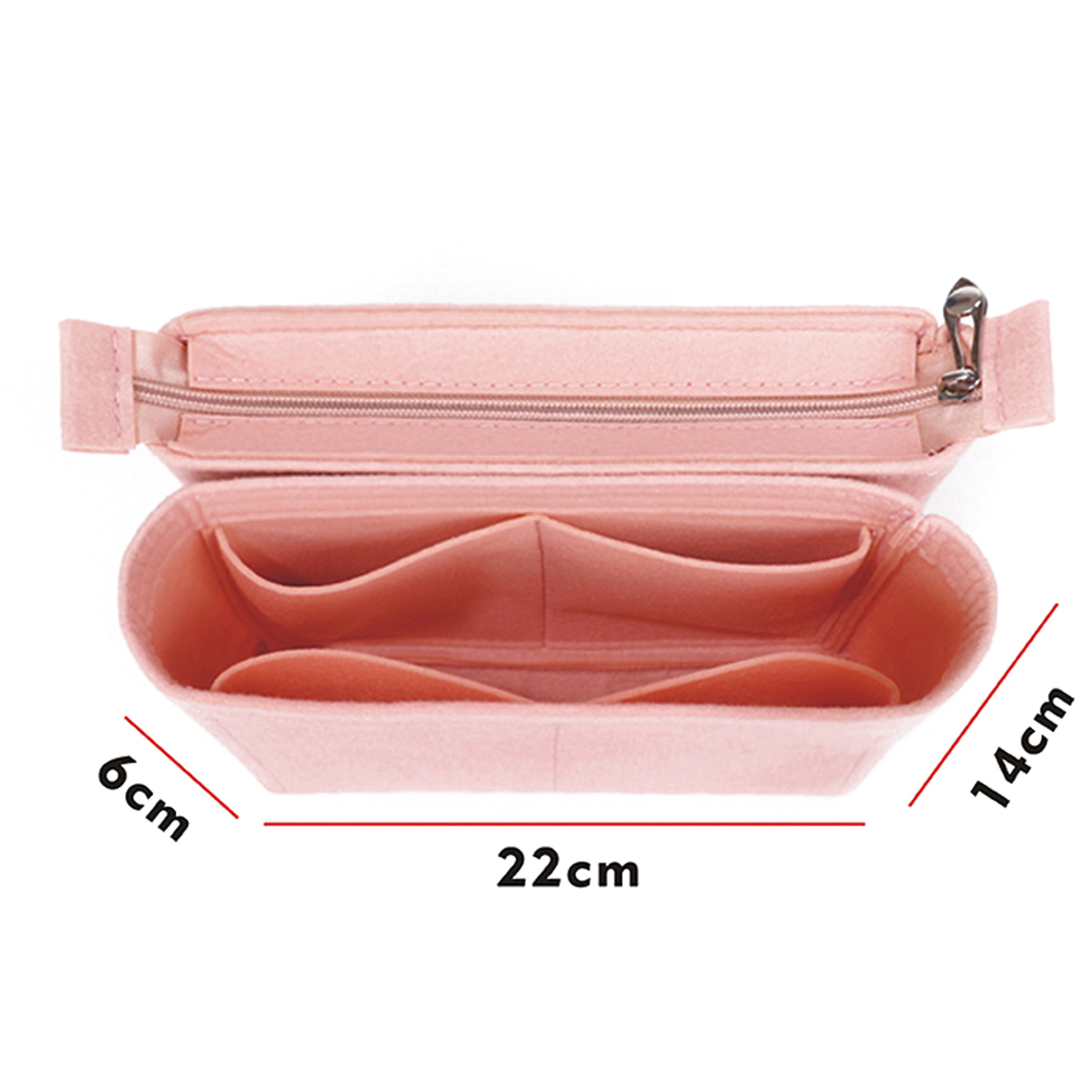 Neo Noe Felt Purse Organizer Insert Multi Pocket Handbag Liner 10