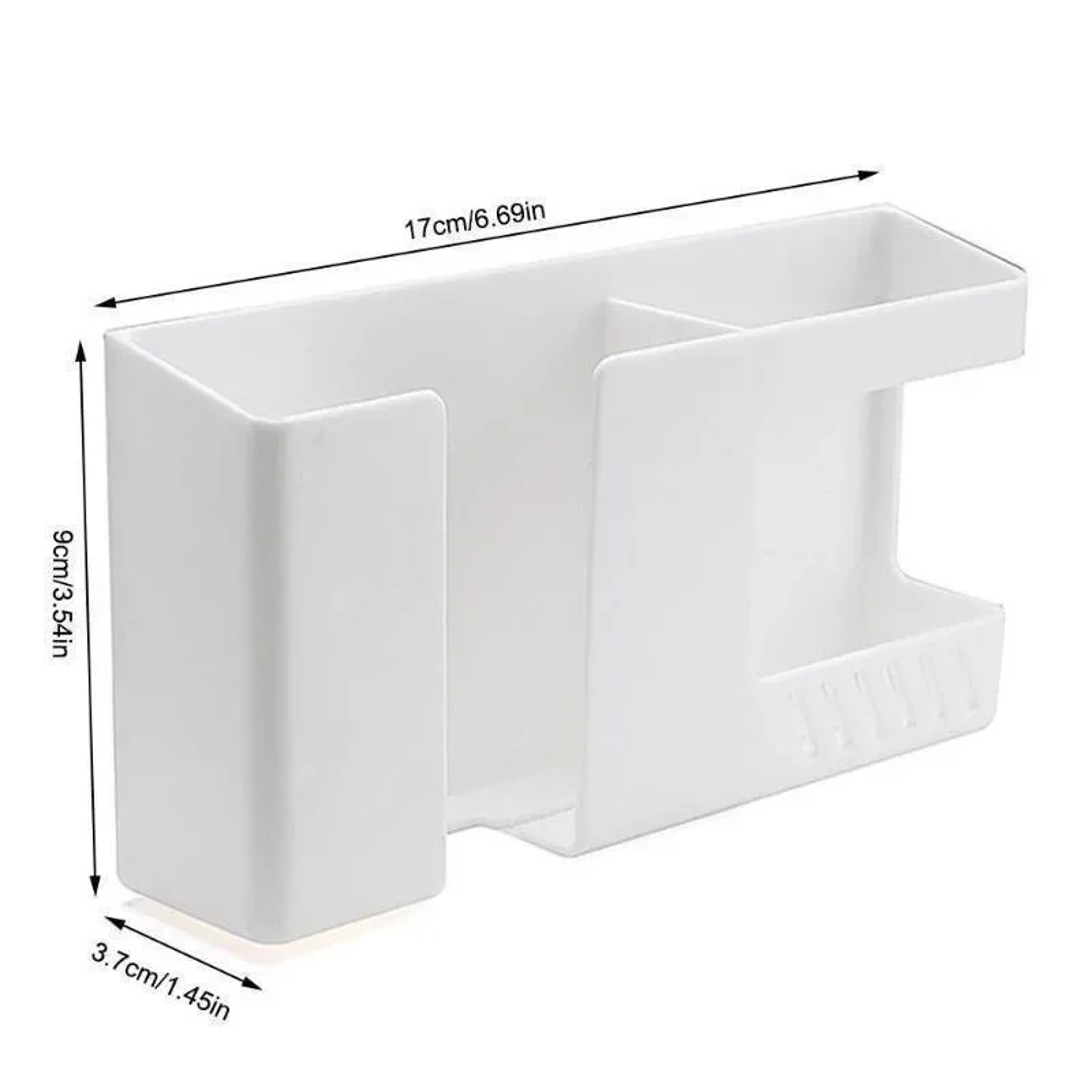 Punch Free Wall Mounted Storage Box for Phone Remote and Cosmetics – view 10