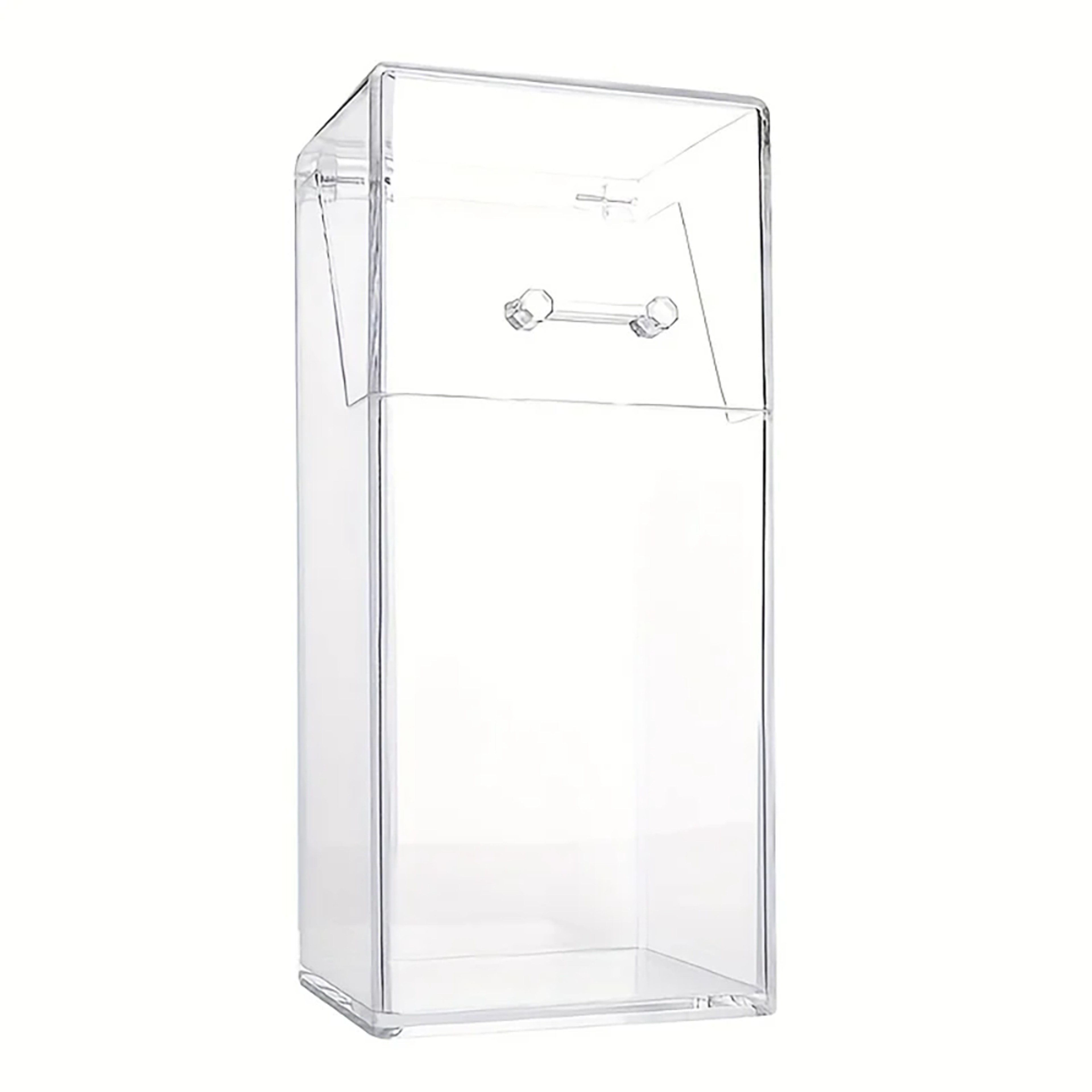 Dustproof Clear Acrylic Makeup Brush Organizer With Lid And Pearl Base 1