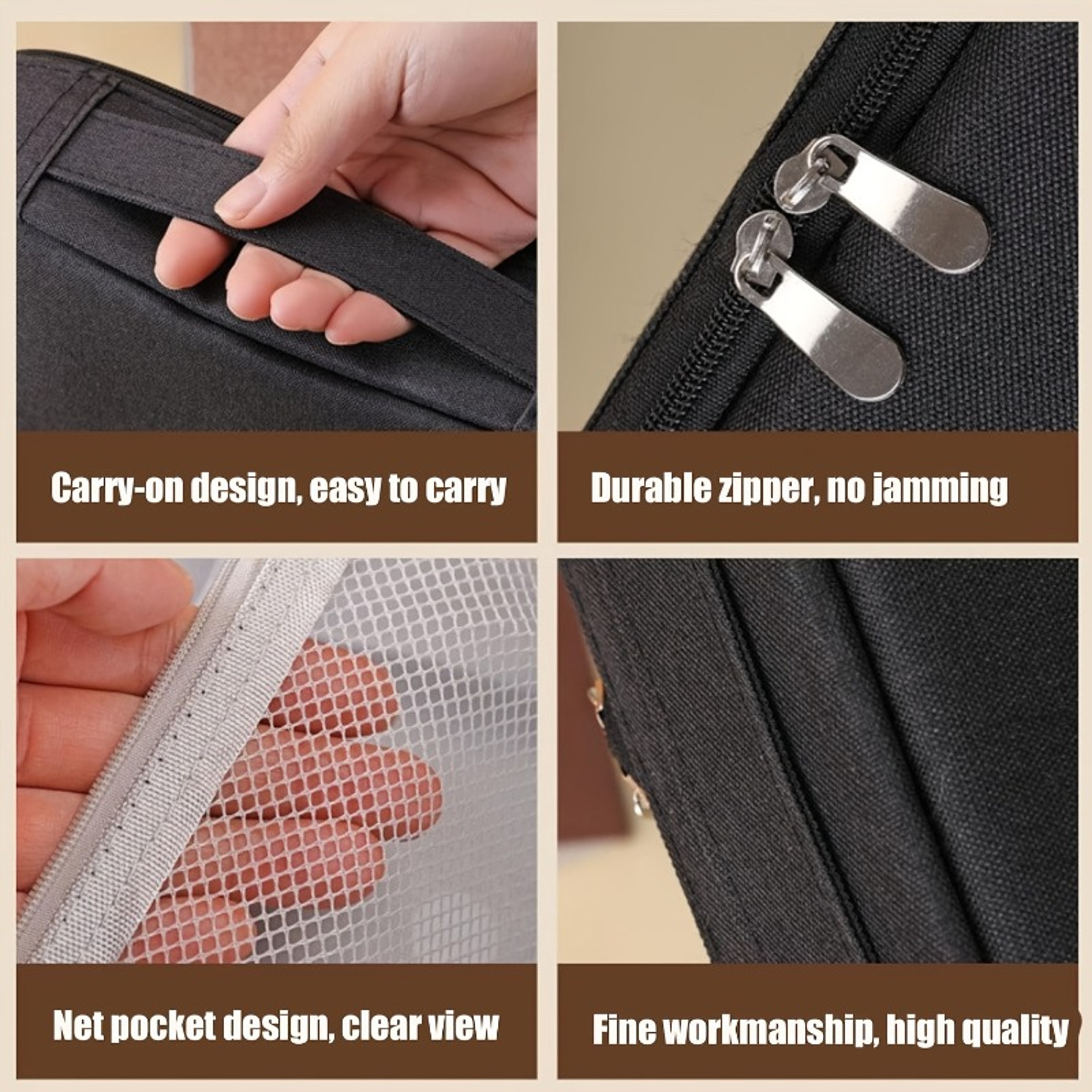 Standing Pencil Case Large Capacity Desktop Organizer Pouch For School And Makeup 4