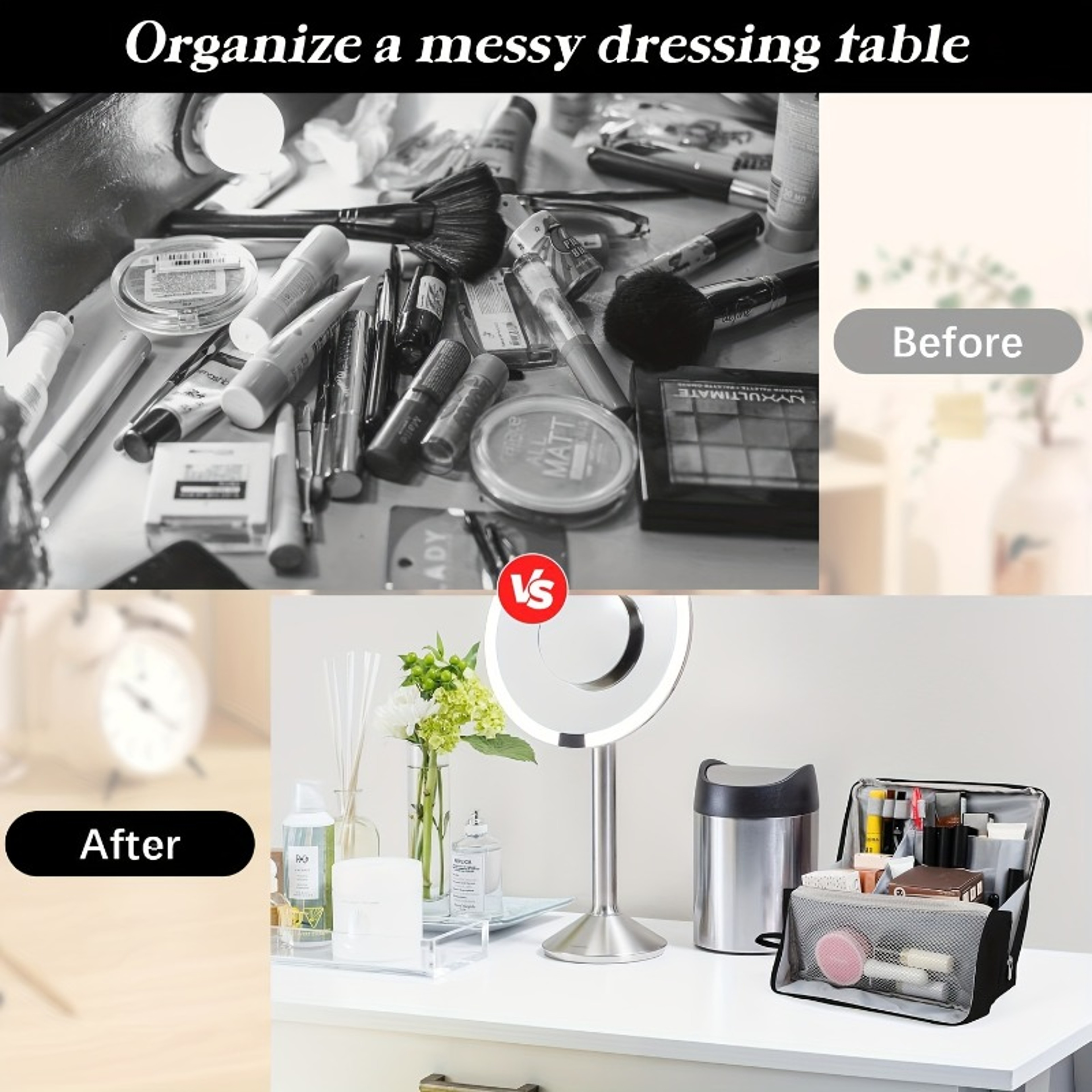 Standing Pencil Case Large Capacity Desktop Organizer Pouch For School And Makeup 5