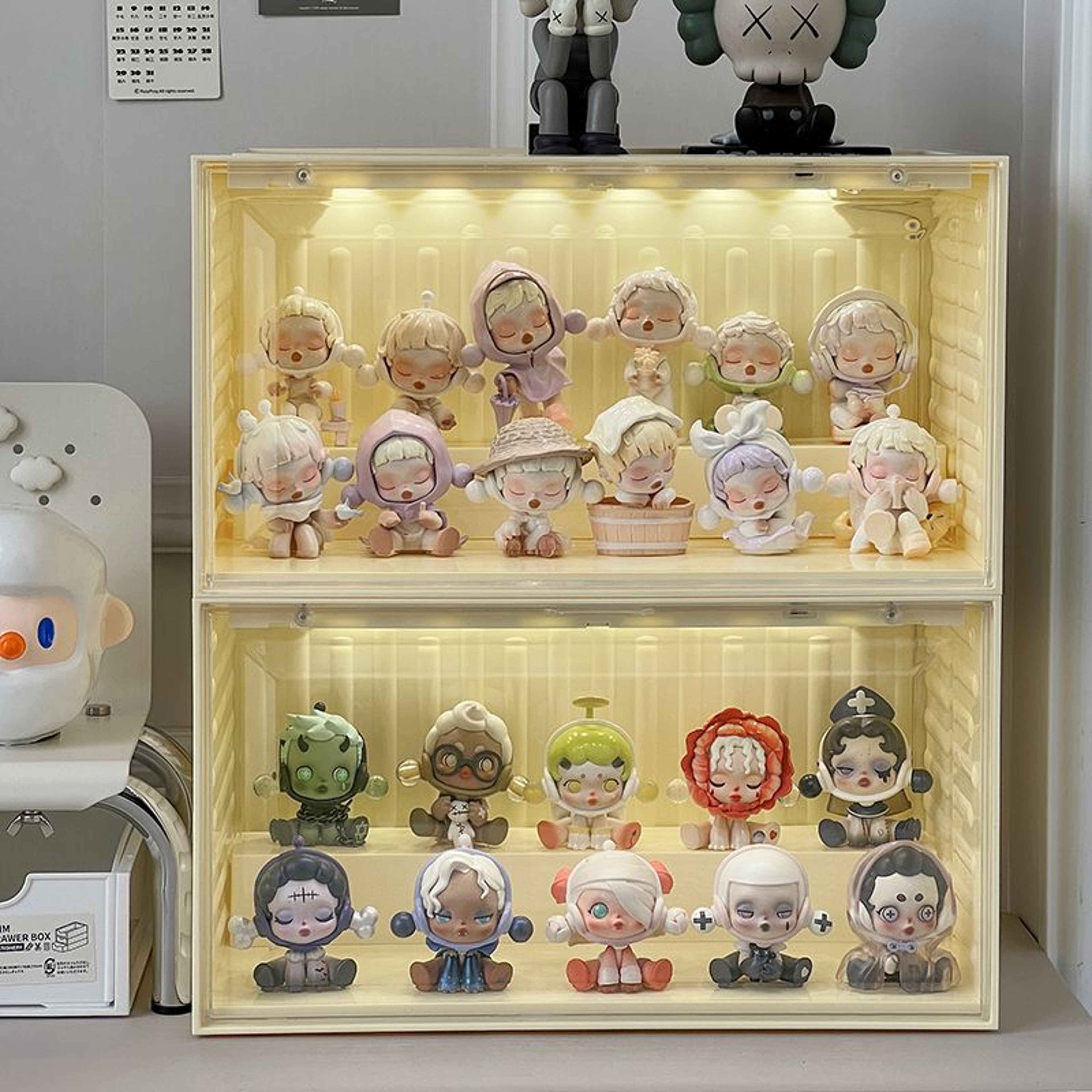 Voice Activated LED Acrylic Display Case Stackable Collectible Organizer – view 6