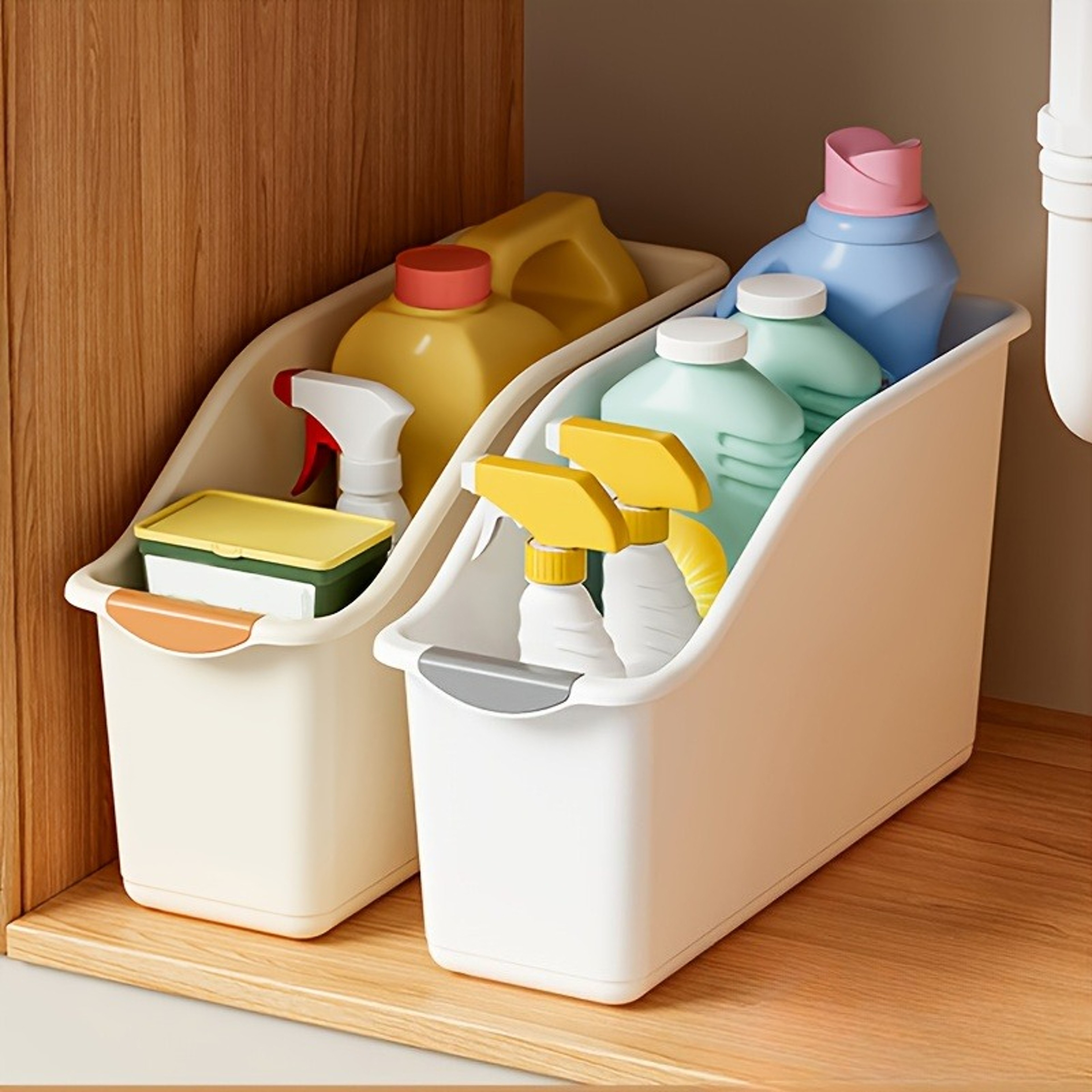 Space Saving Stackable Storage Bins For Kitchen Bathroom And Home Organization 2