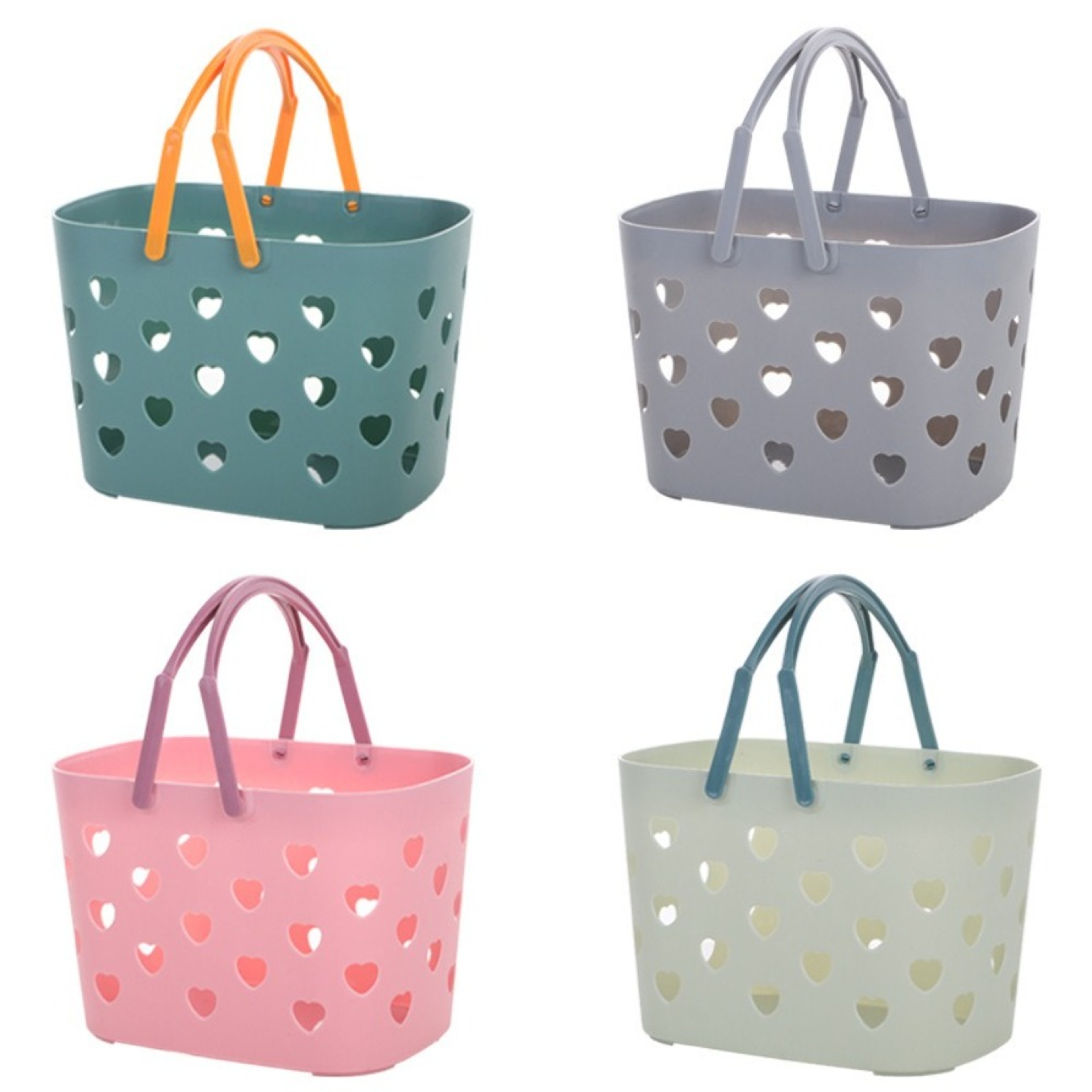 Portable Shower Caddy Basket With Handles Stackable Toiletry Organizer 0