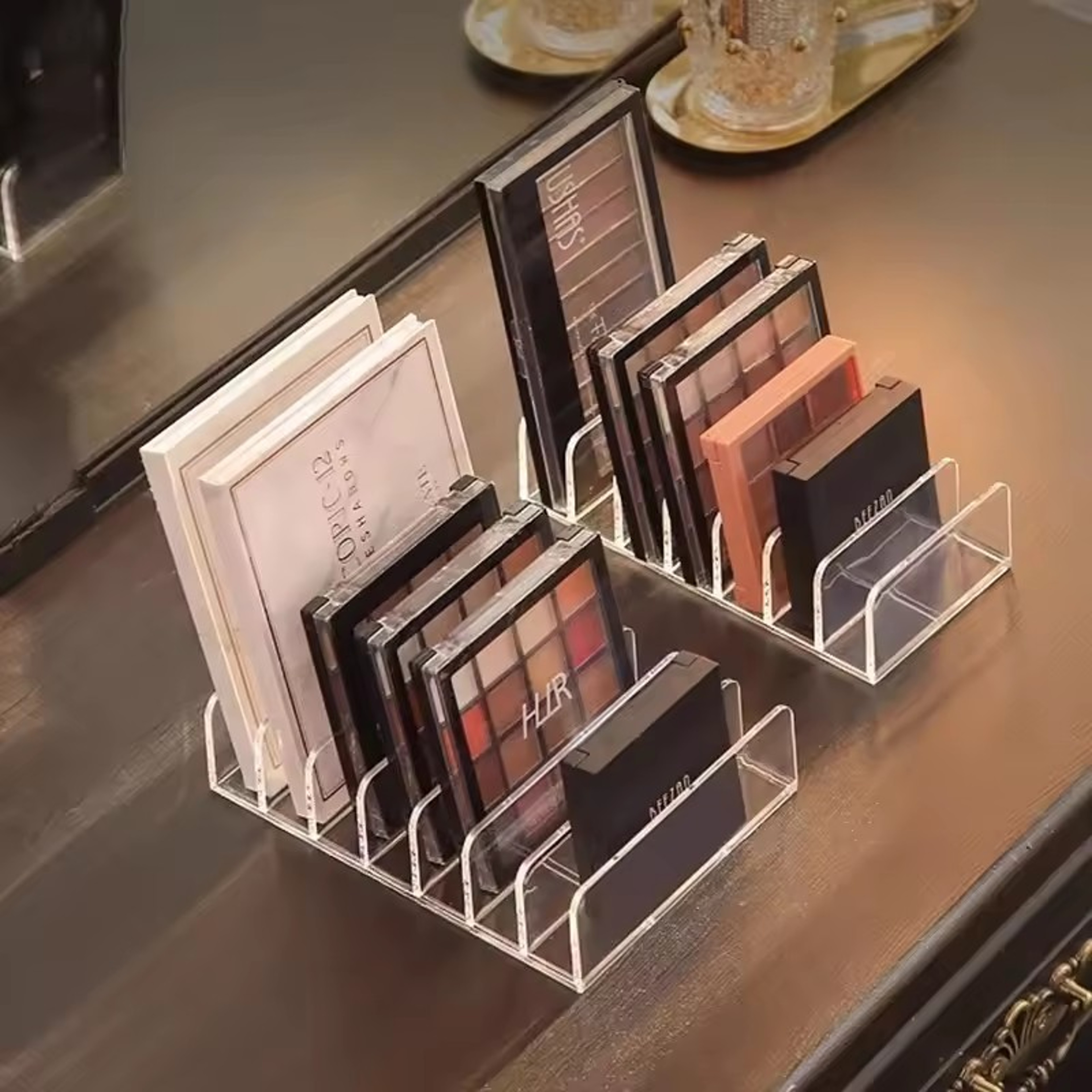 7 Compartment Makeup Organizer for Eyeshadow Palettes and Cosmetics – view 3