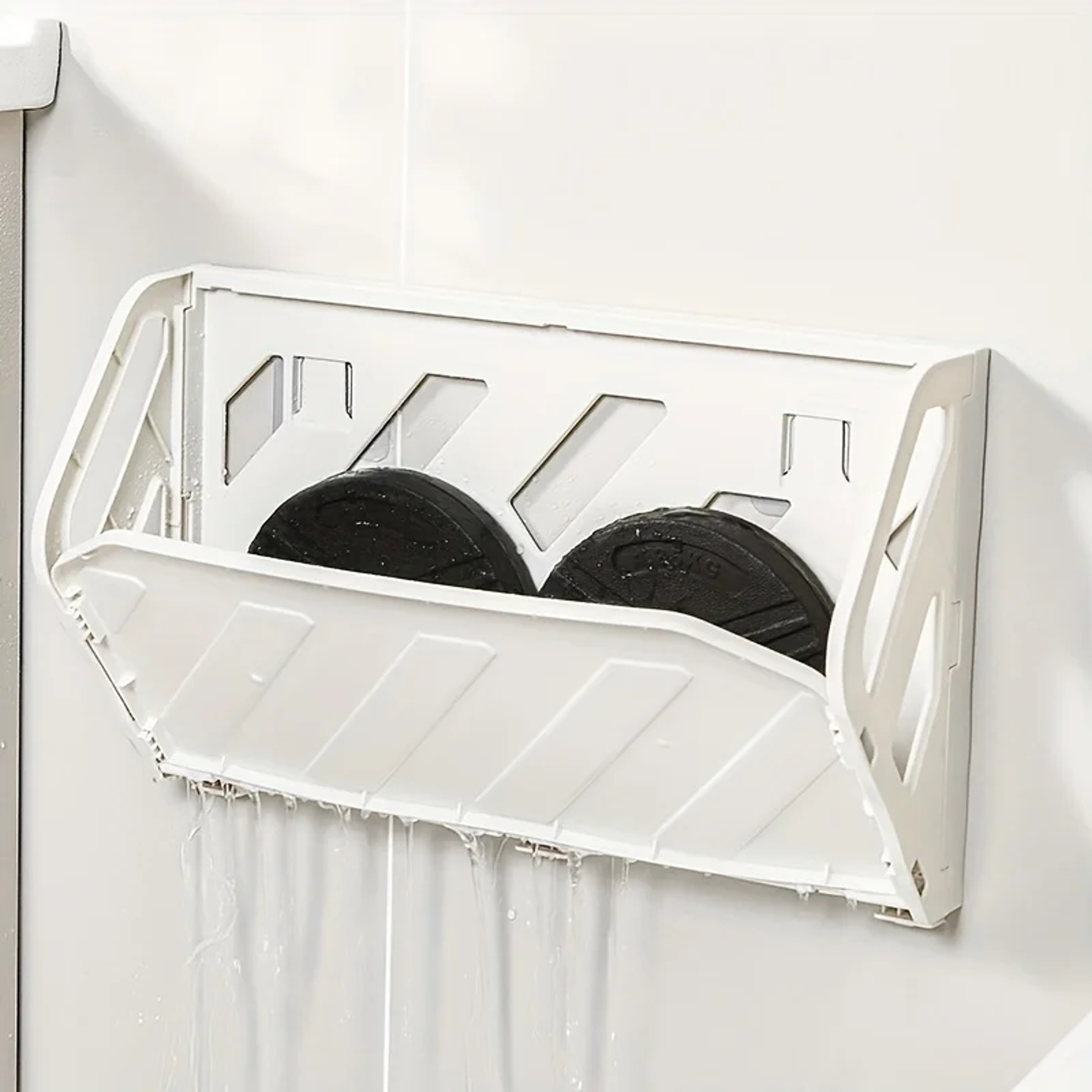 Wall Mounted Folding Shoe Rack No Drill Space Saving Shoe Organizer 0