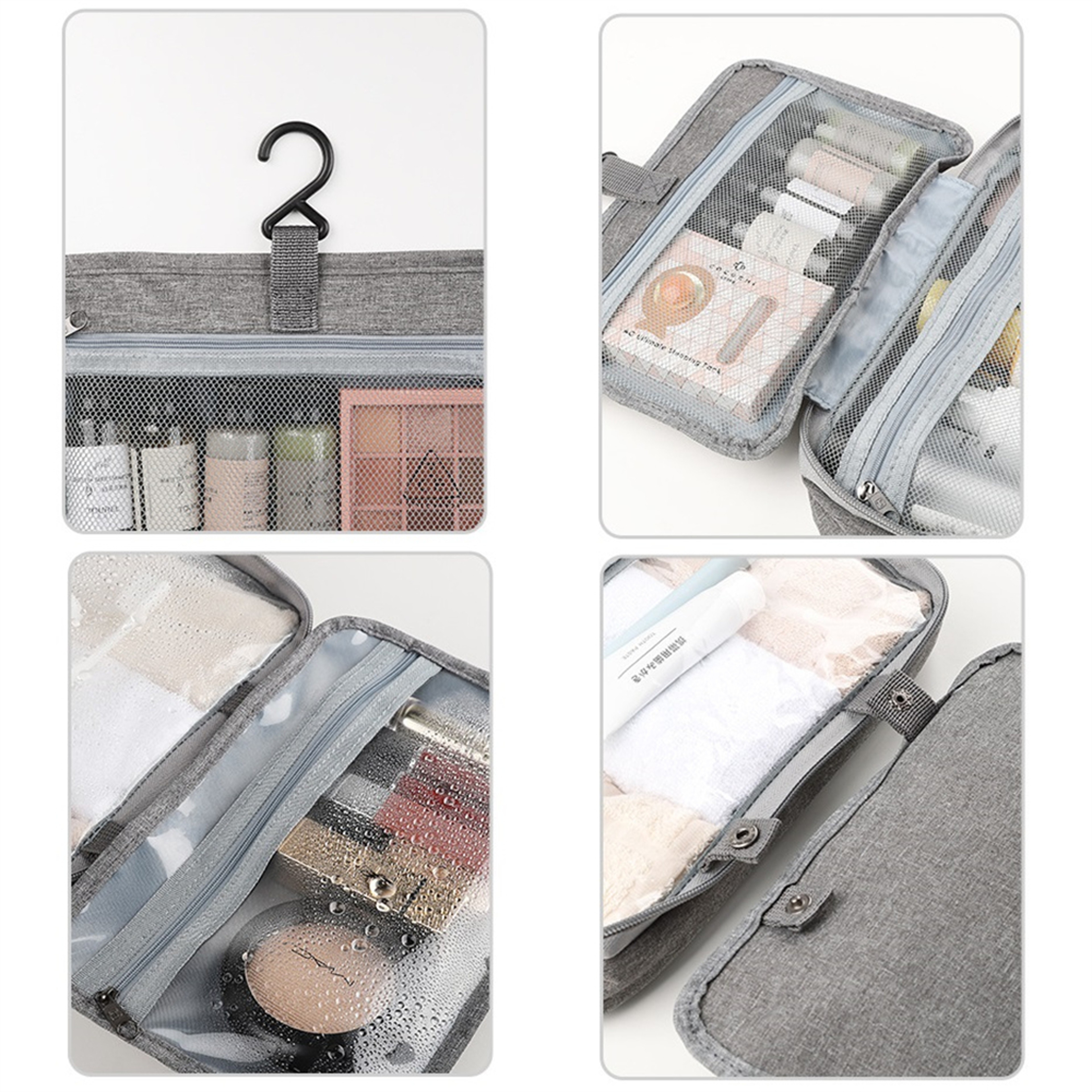 Large Capacity Hanging Toiletry Bag Waterproof Travel Cosmetic Organizer – view 4