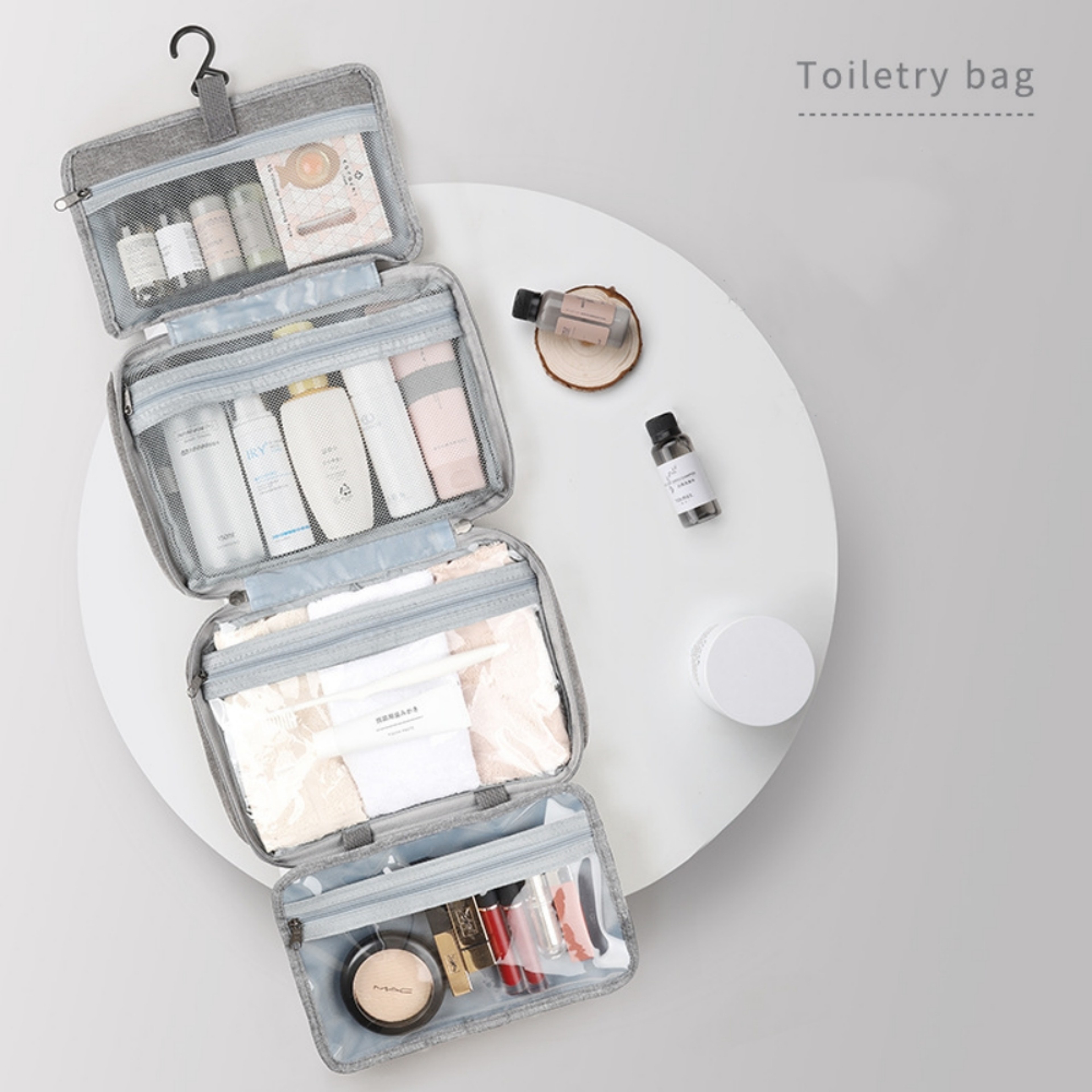 Large Capacity Hanging Toiletry Bag Waterproof Travel Cosmetic Organizer – view 6