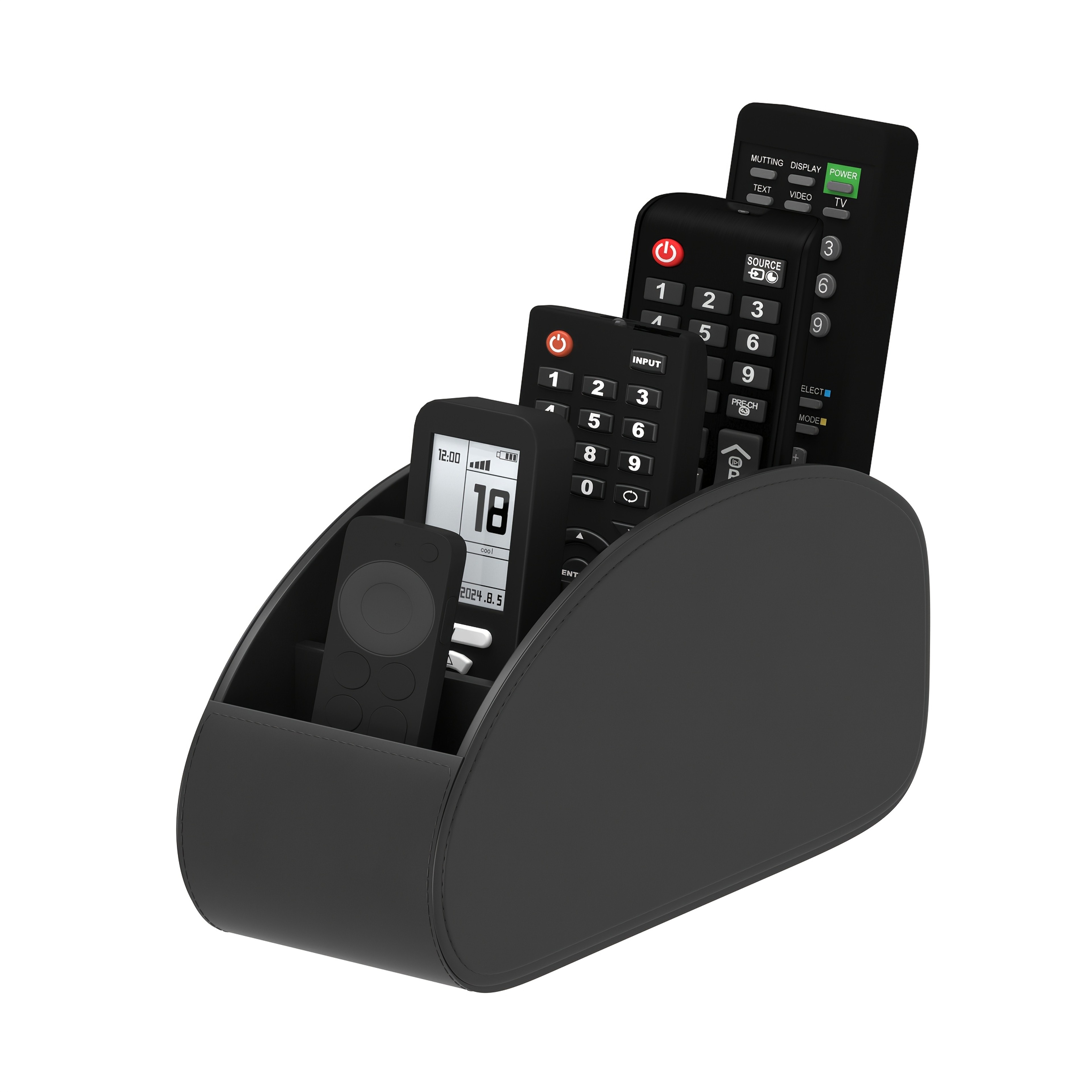 5 Compartment Remote Control Holder And Desktop Organizer Caddy 5
