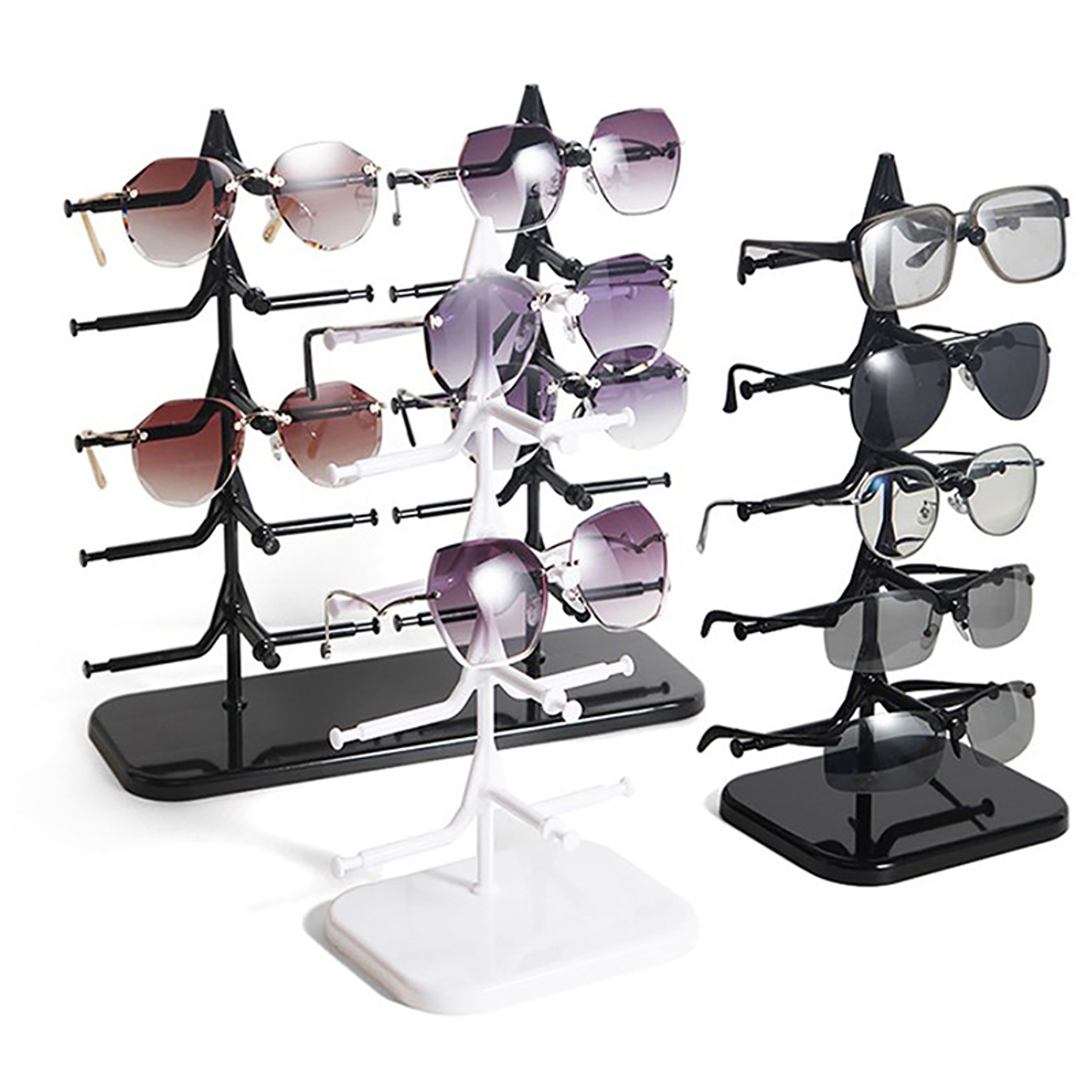 5 Pair Sunglasses Display Stand Space Saving Eyeglass Organizer Rack – view 1
