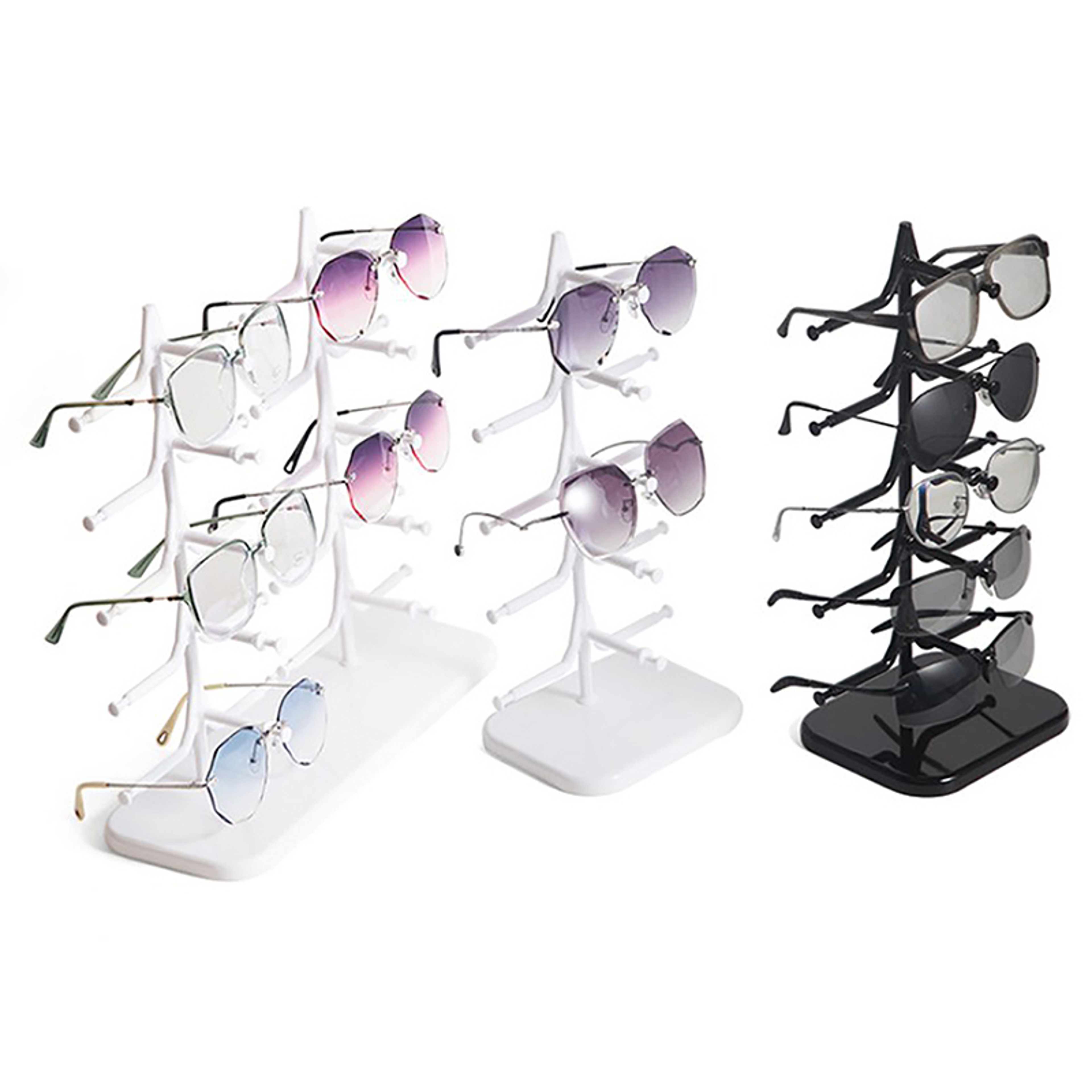 5 Pair Sunglasses Display Stand Space Saving Eyeglass Organizer Rack – view 2