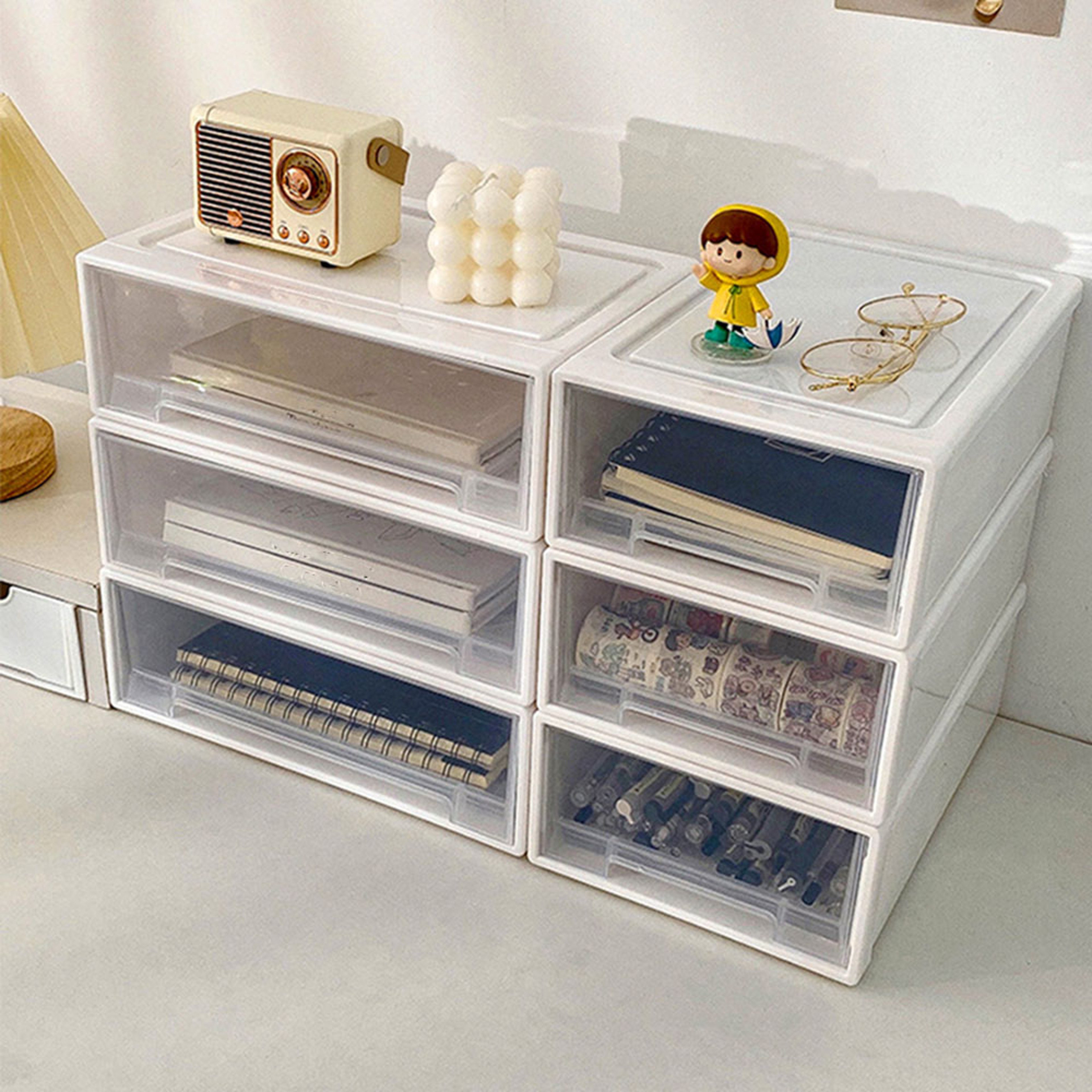 Stackable Jewelry Organizer With Pull Out Drawer For Necklaces And Bracelets 1