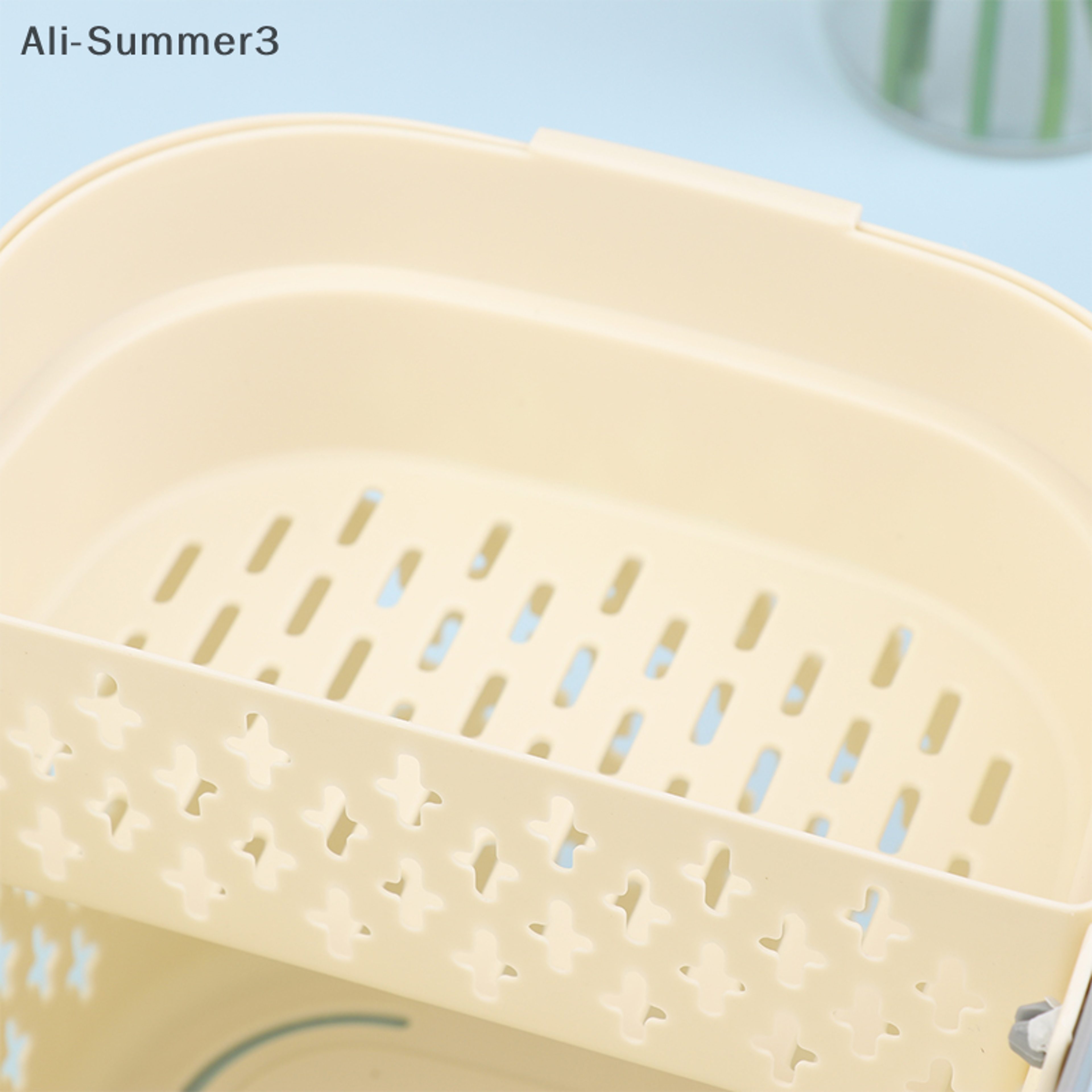 Stackable Shower Caddy Basket With Handles And Drainage Toiletry Storage 4