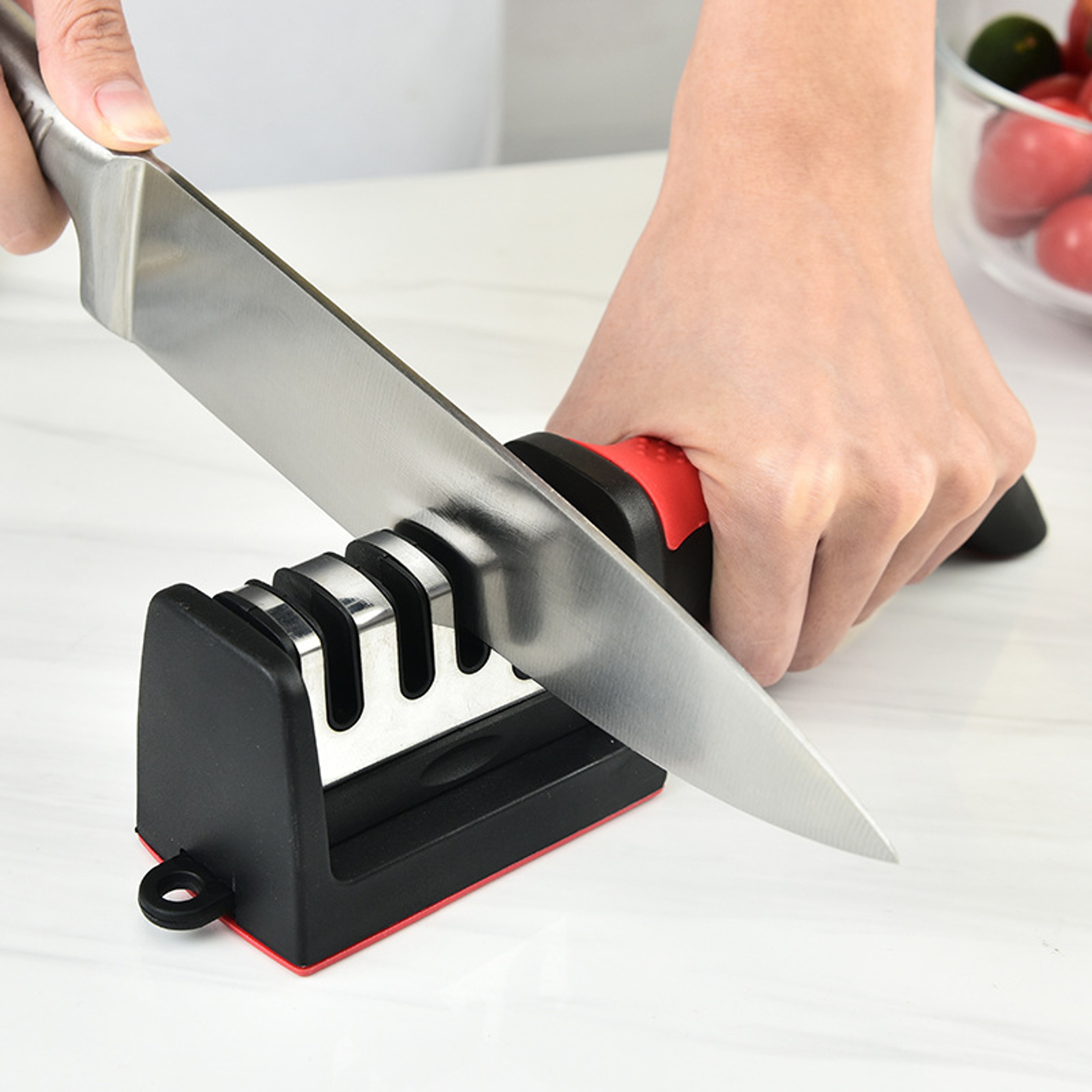 Kitchen Knife Sharpener Manual Blade and Scissor Sharpening Tool – view 1