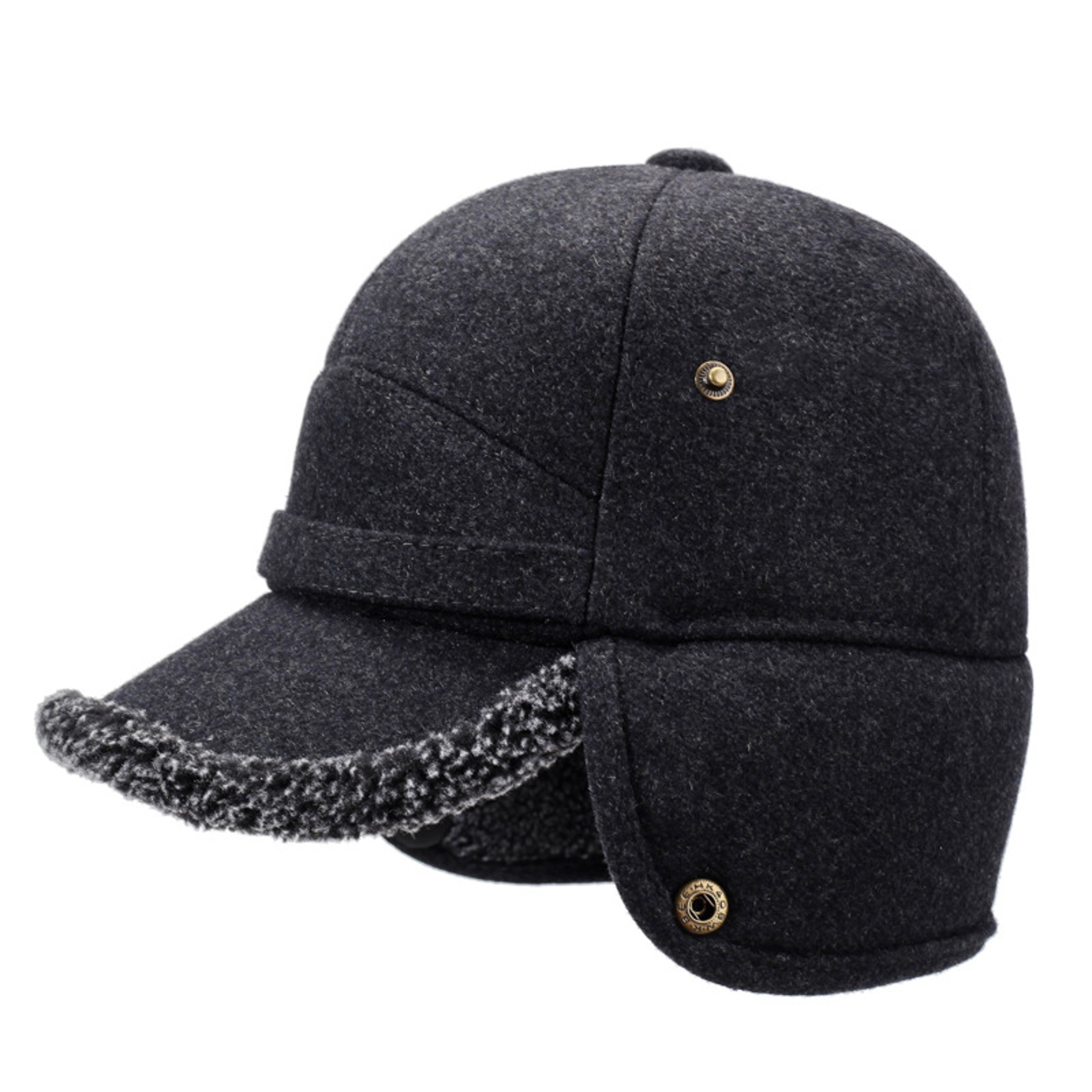 Men's Fleece Winter Baseball Cap with Ear Flaps Warm Outdoor Lei Feng Hat – view 2