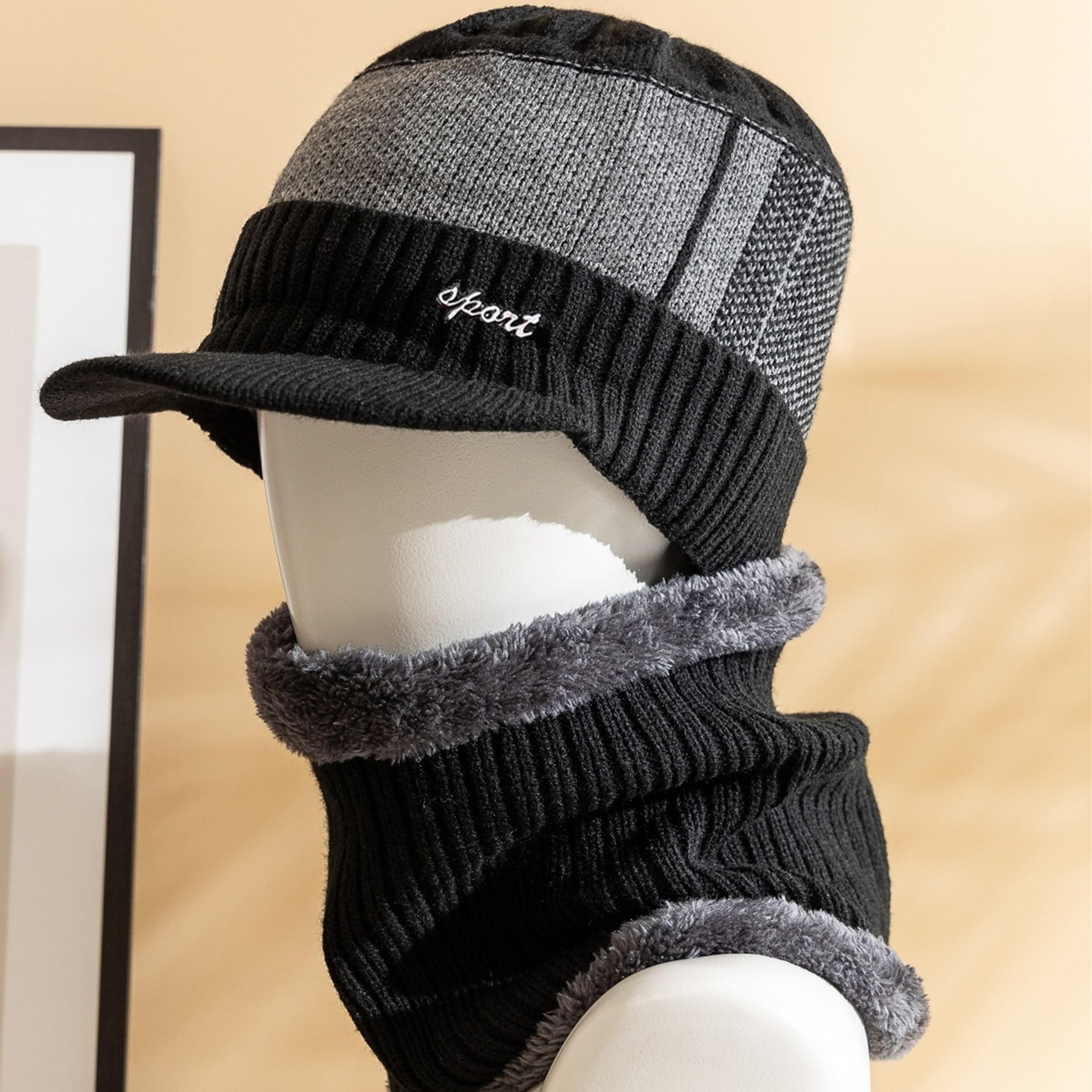 Arctic Shield Plush Fur Lined Mens Winter Hat With Ear Flaps 4